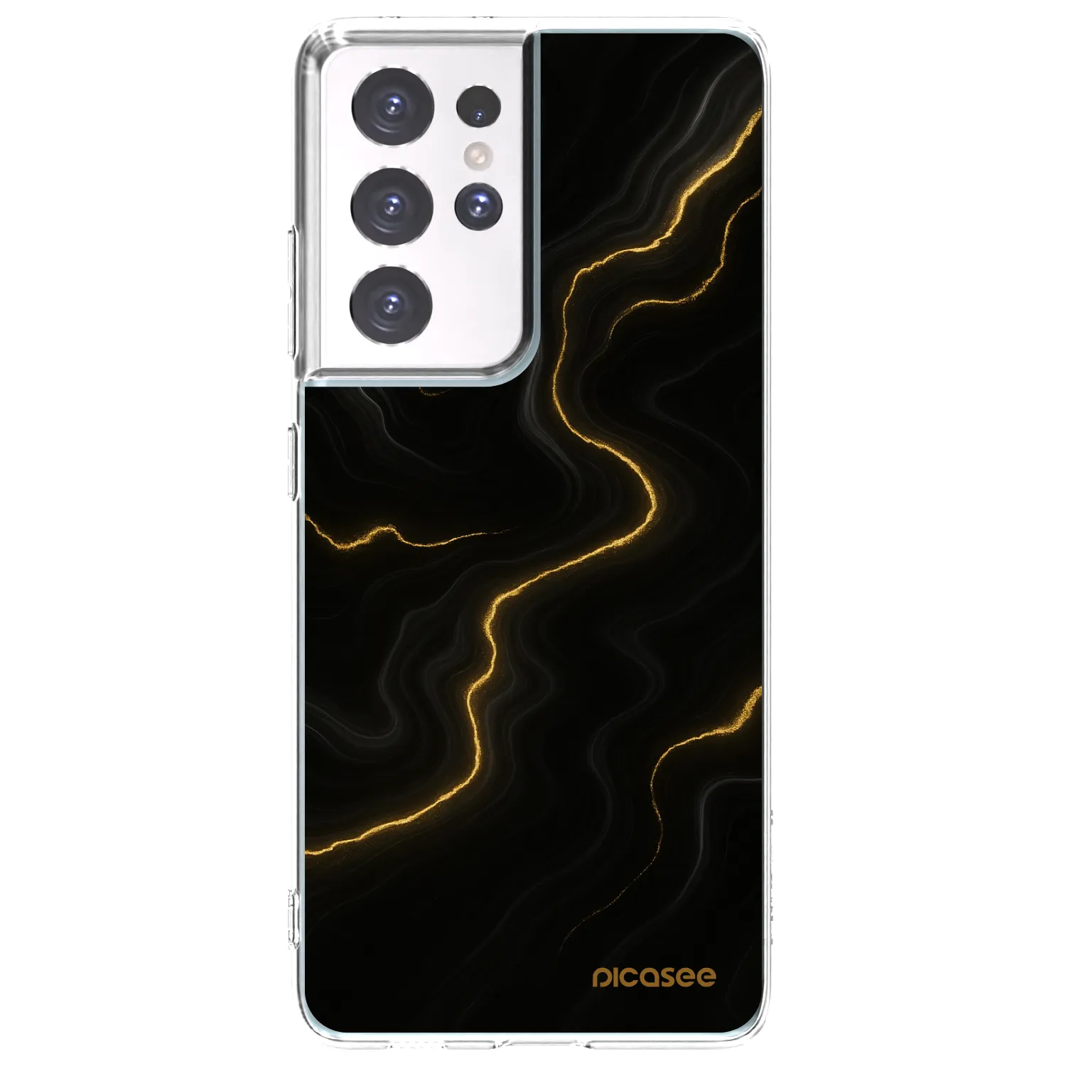 Silikónový prehľadný obal pre Samsung Galaxy S21 Ultra 5G G998B - Thunder