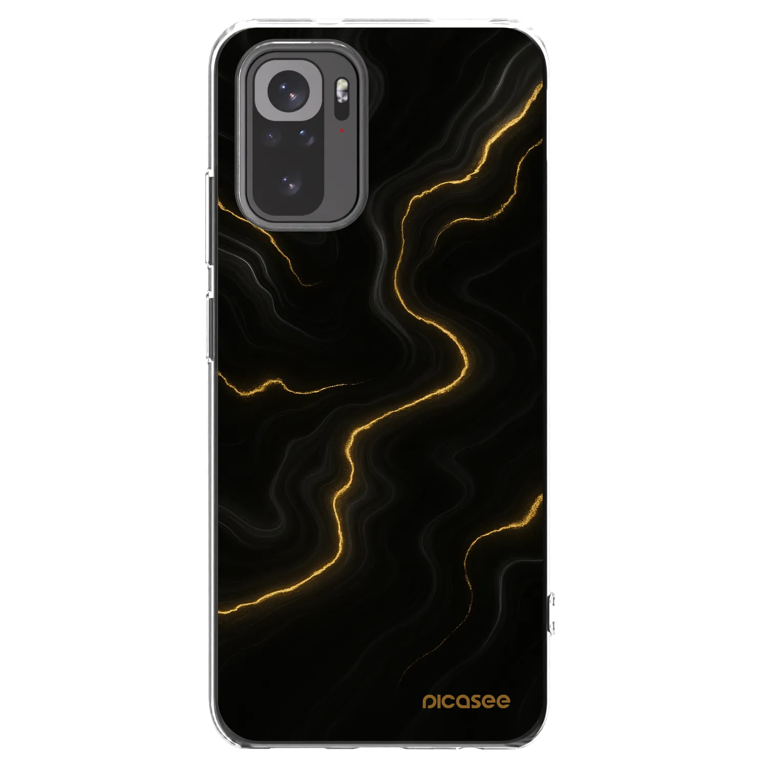 Picasee silikónový prehľadný obal pre Xiaomi Redmi Note 10 - Thunder