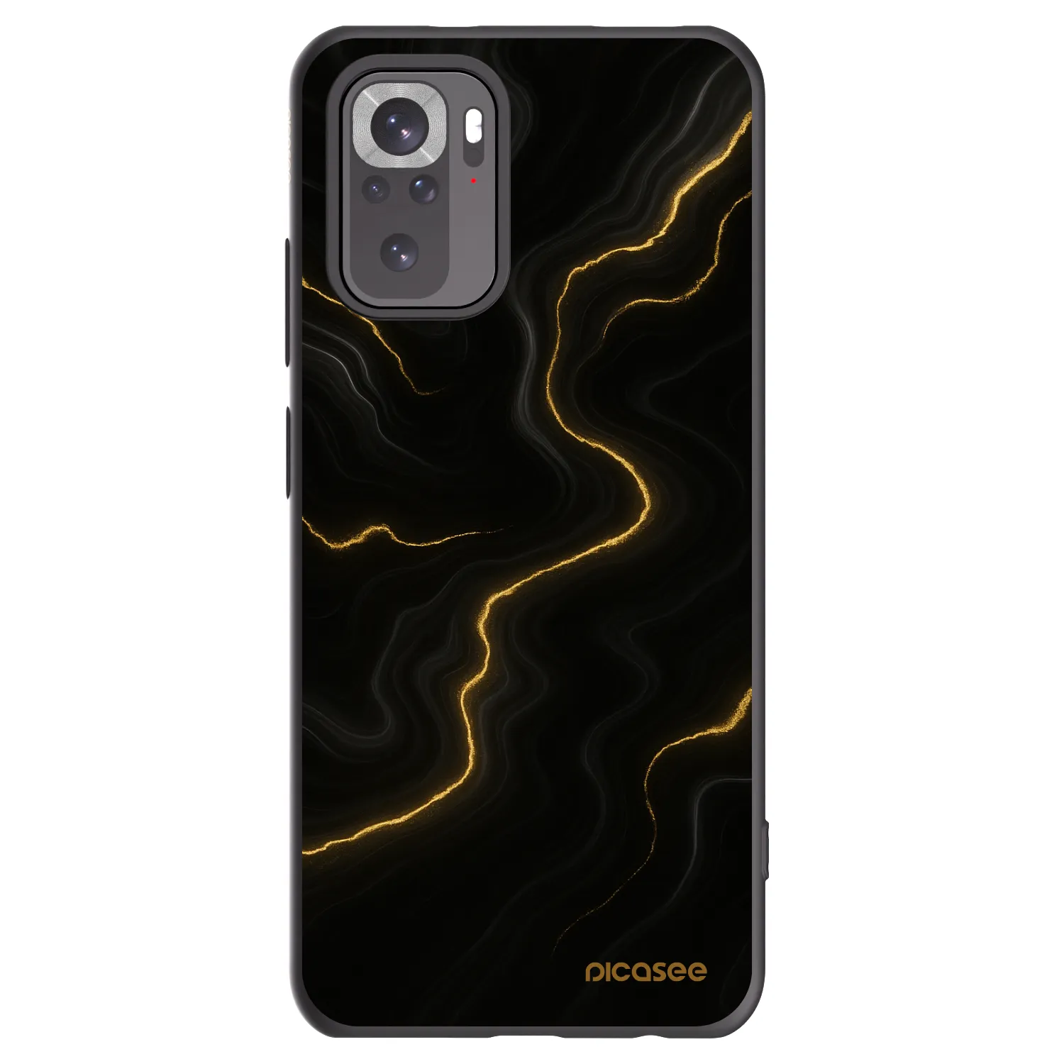 Picasee silikónový čierny obal pre Xiaomi Redmi Note 10 - Thunder