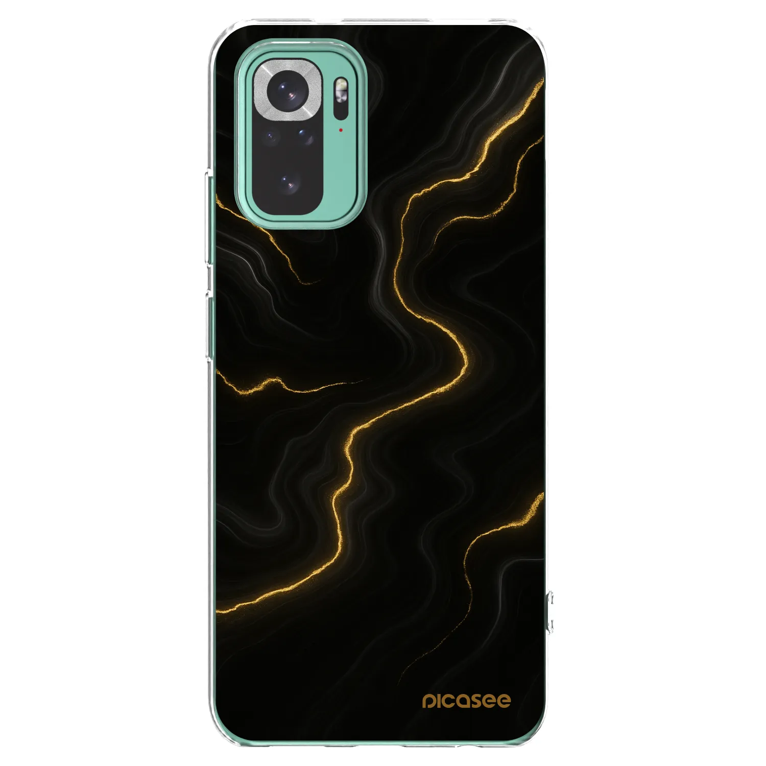 Picasee silikónový prehľadný obal pre Xiaomi Redmi Note 10 Pro - Thunder