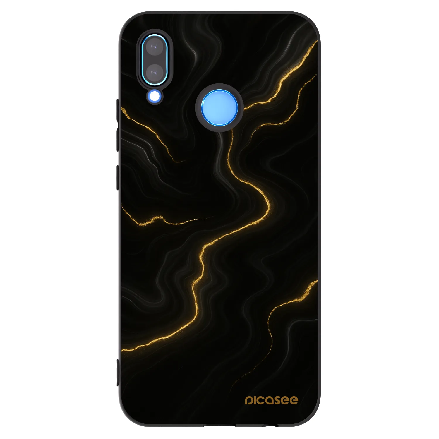 Picasee silikónový čierny obal pre Huawei P20 Lite - Thunder