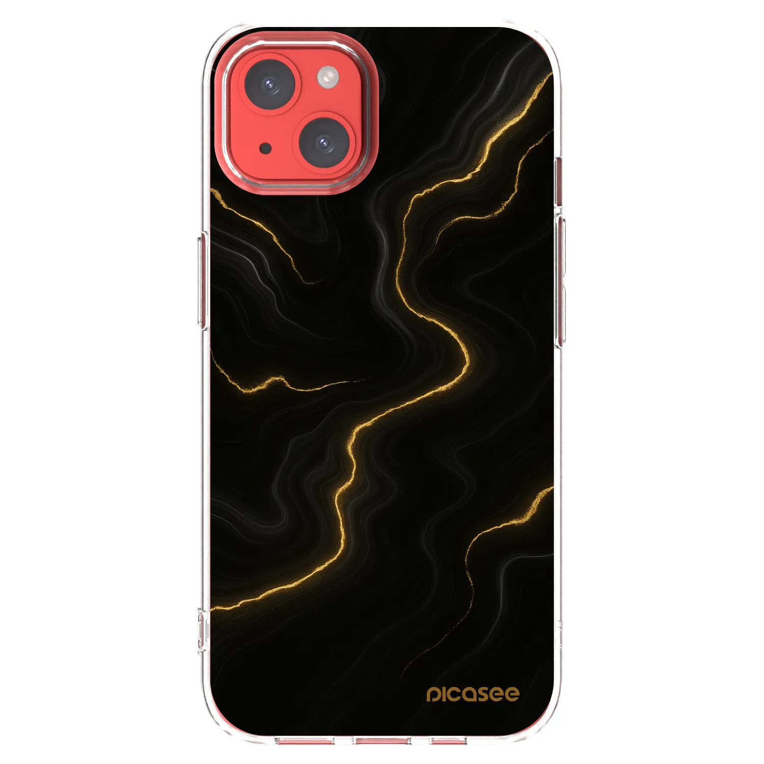 Silikónový prehľadný obal pre Apple iPhone 13 - Thunder