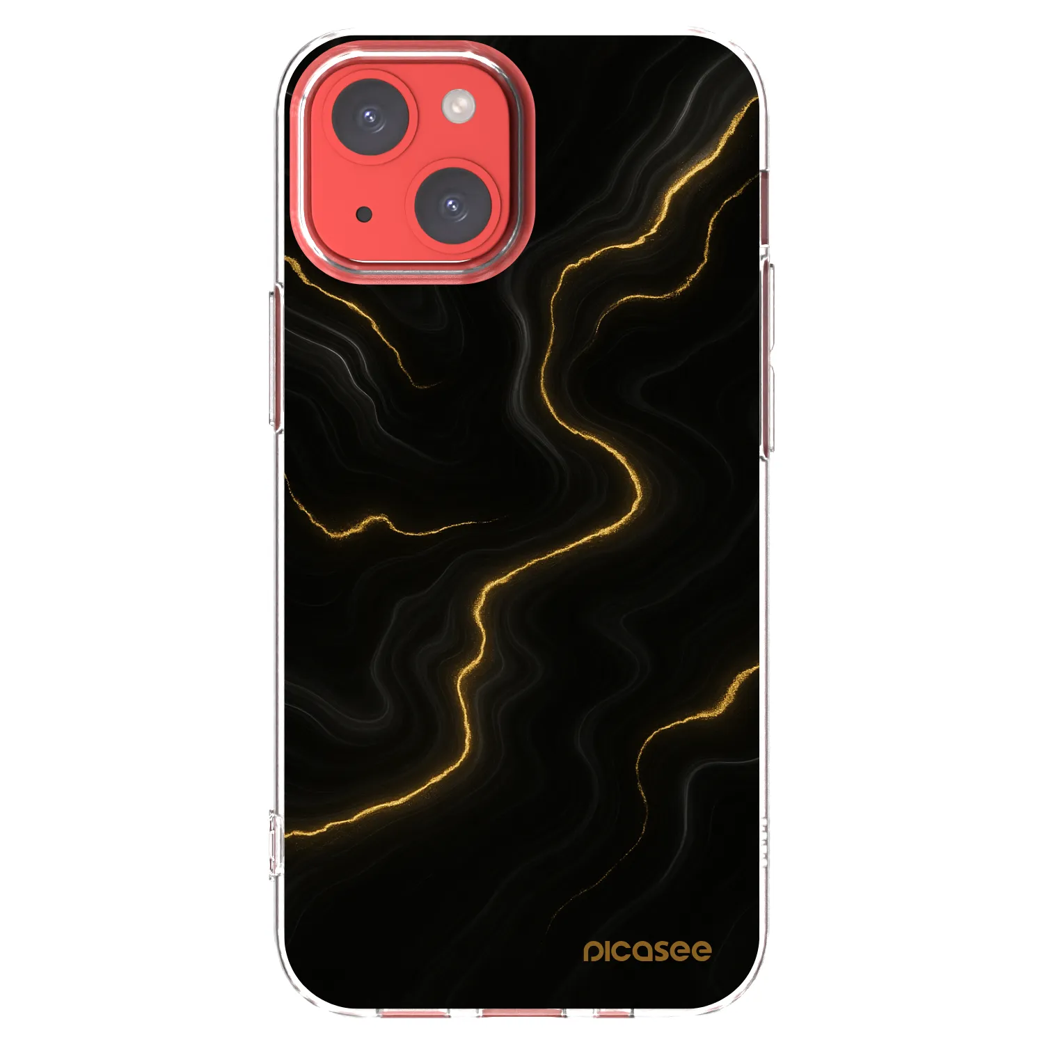 Picasee silikónový prehľadný obal pre Apple iPhone 13 mini - Thunder