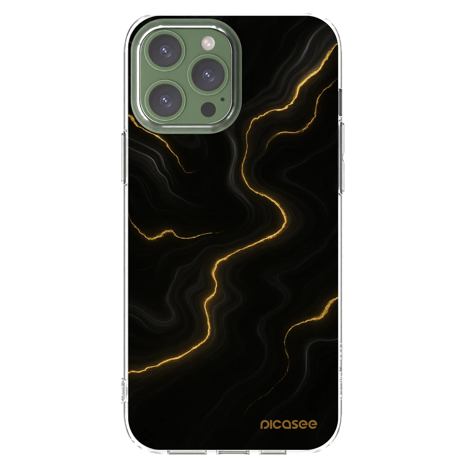 Silikónový prehľadný obal pre Apple iPhone 13 Pro Max - Thunder