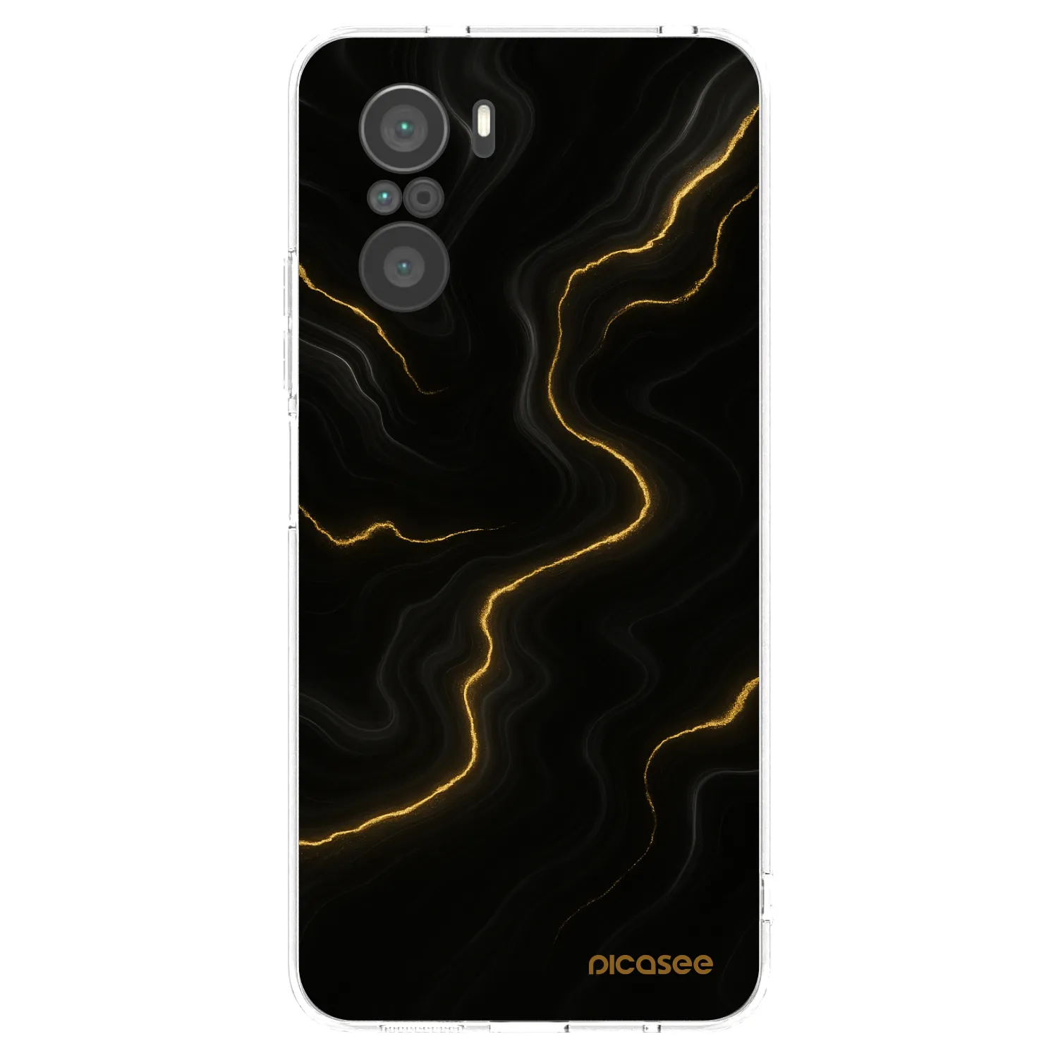 Picasee silikónový prehľadný obal pre Xiaomi Poco F3 - Thunder