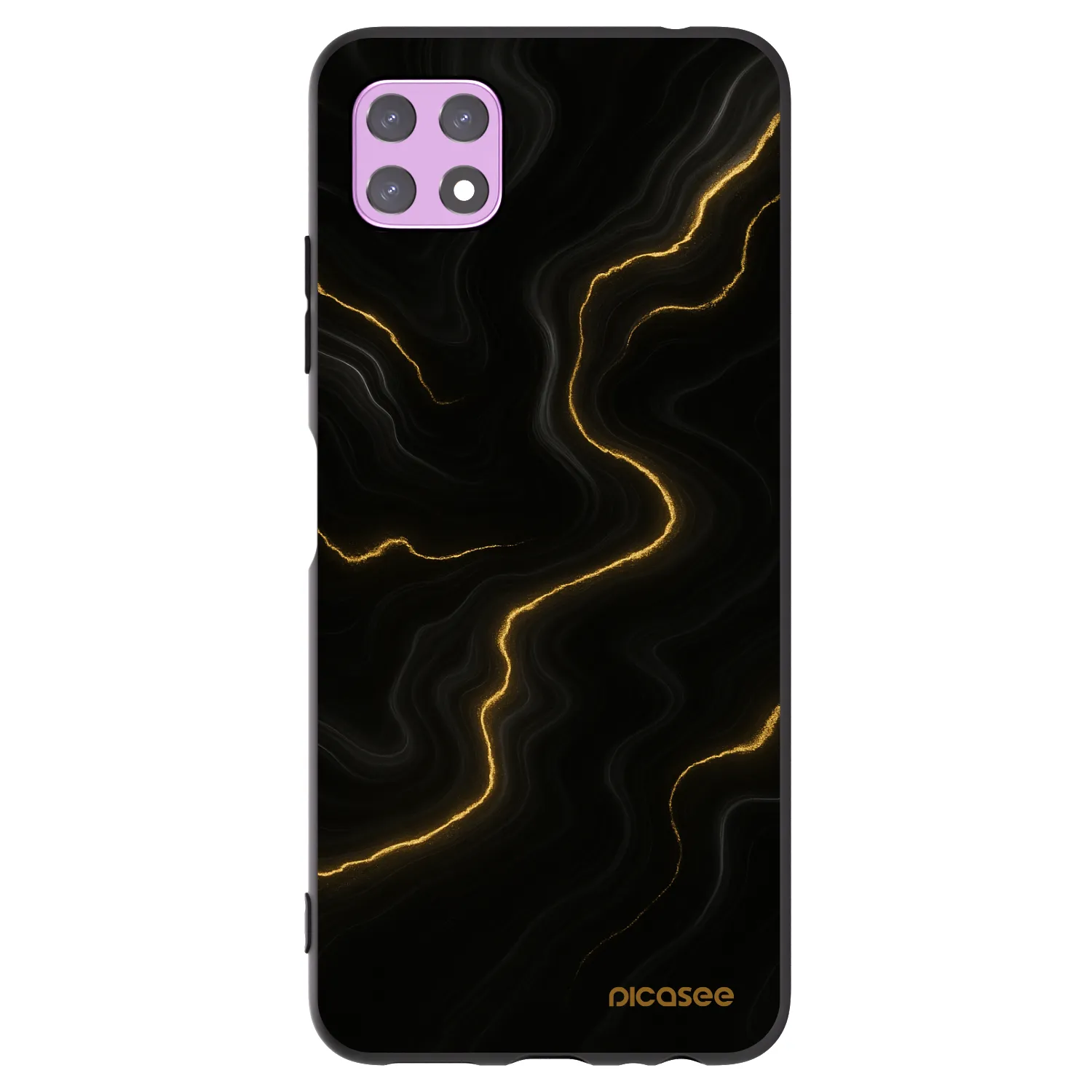 Picasee silikónový čierny obal pre Samsung Galaxy A22 A226B 5G - Thunder