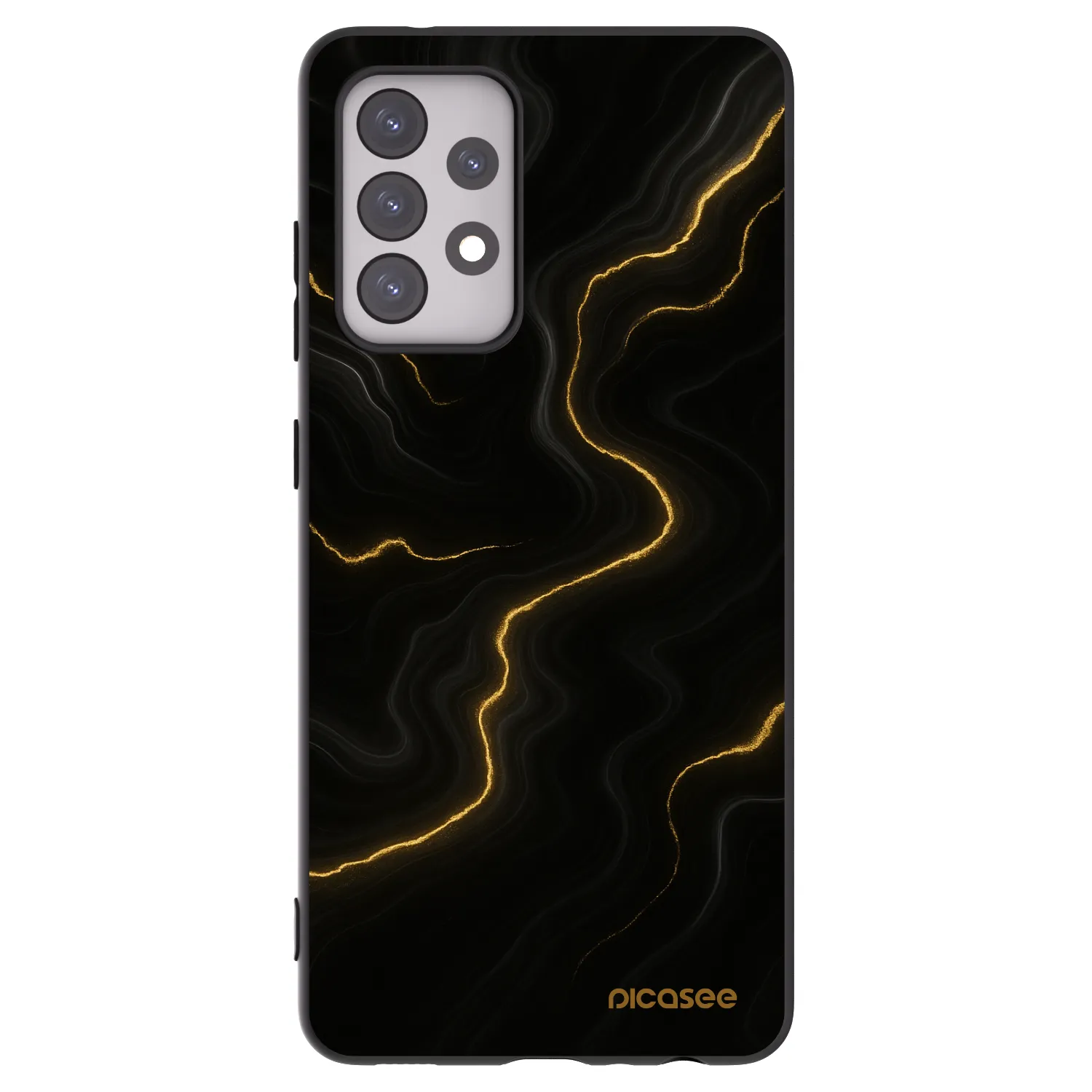 Picasee silikónový čierny obal pre Samsung Galaxy A52s 5G A528B - Thunder