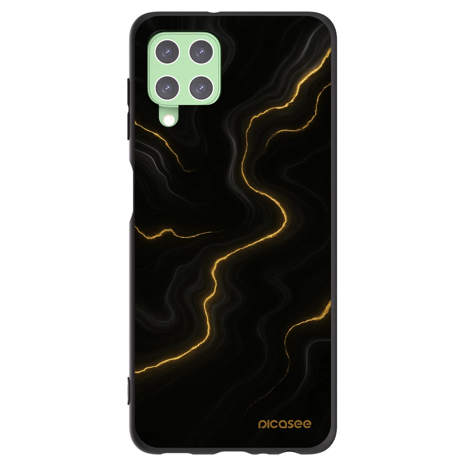 Picasee silikónový čierny obal pre Samsung Galaxy A22 A225F 4G - Thunder