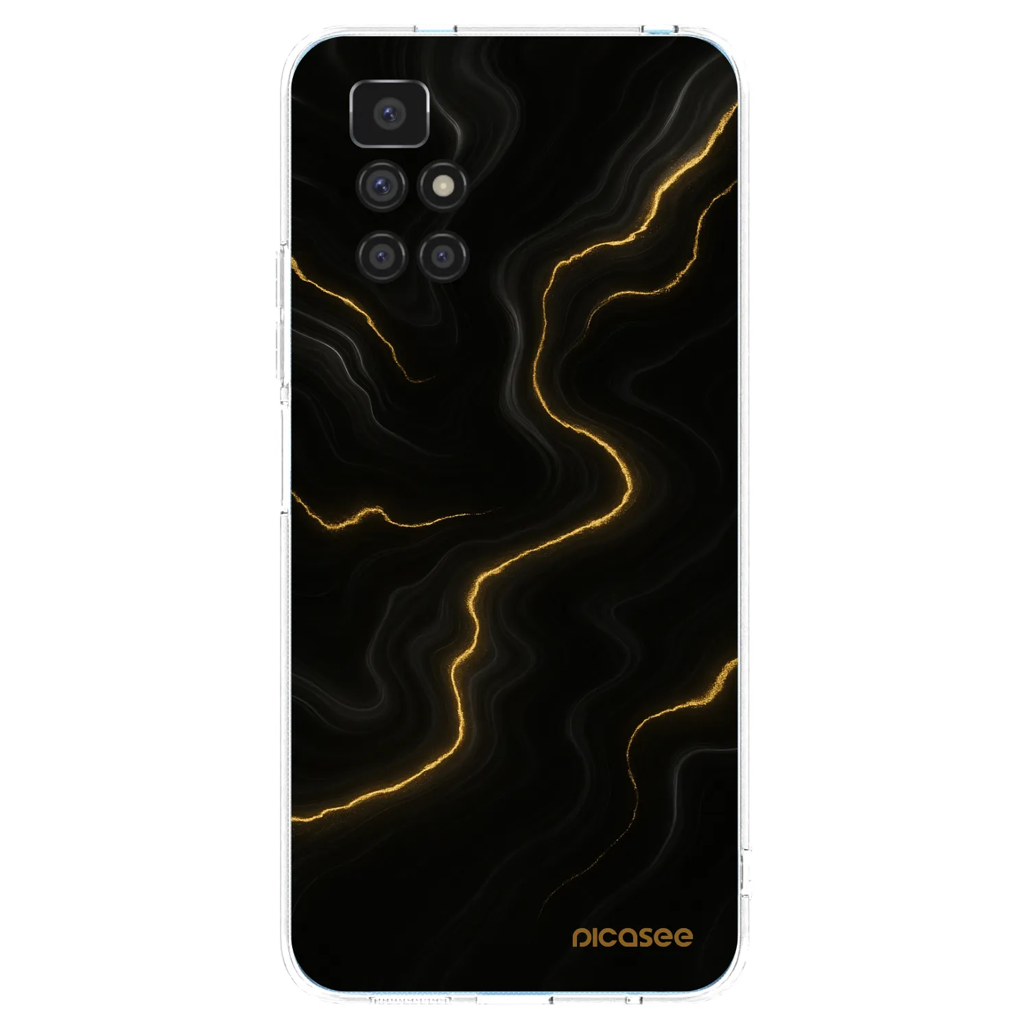 Picasee silikónový prehľadný obal pre Xiaomi Redmi 10 - Thunder