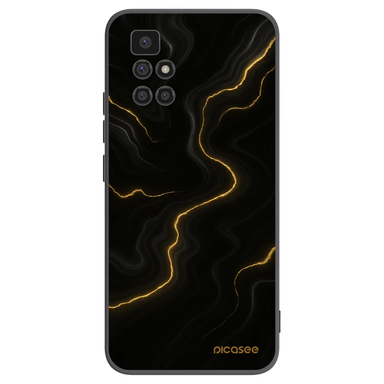 Picasee silikónový čierny obal pre Xiaomi Redmi 10 - Thunder