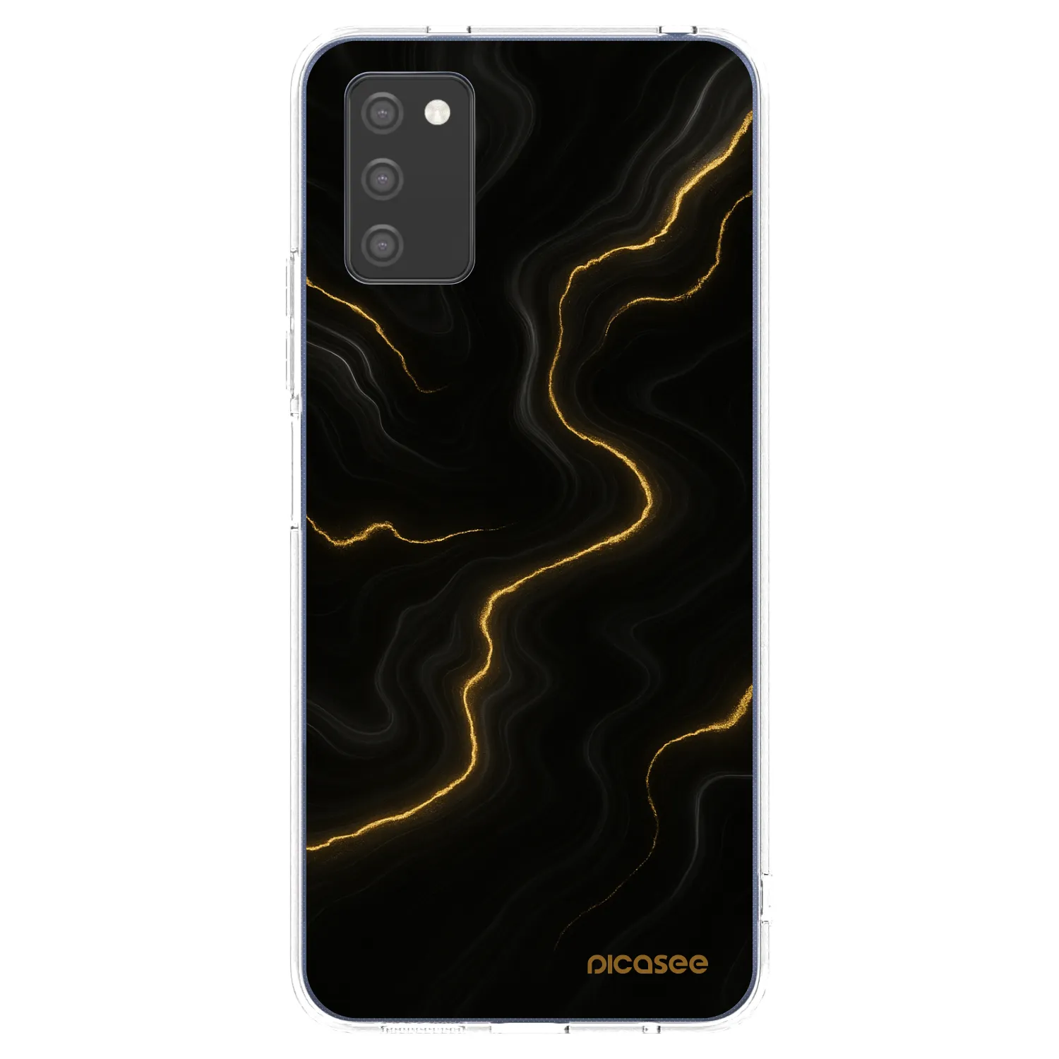 Picasee silikónový prehľadný obal pre Samsung Galaxy A03s A037G - Thunder