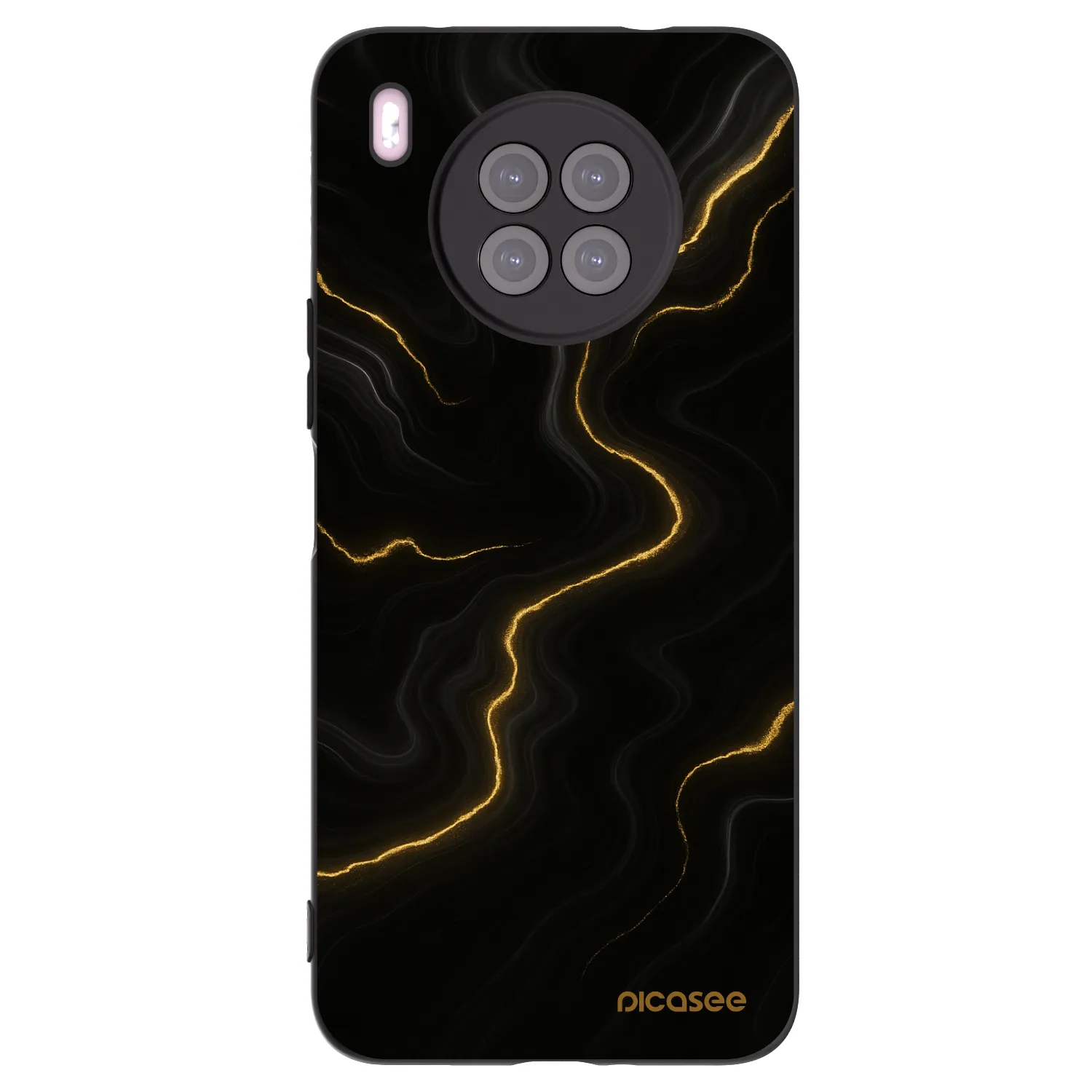 Picasee silikónový čierny obal pre Huawei Nova 8i - Thunder