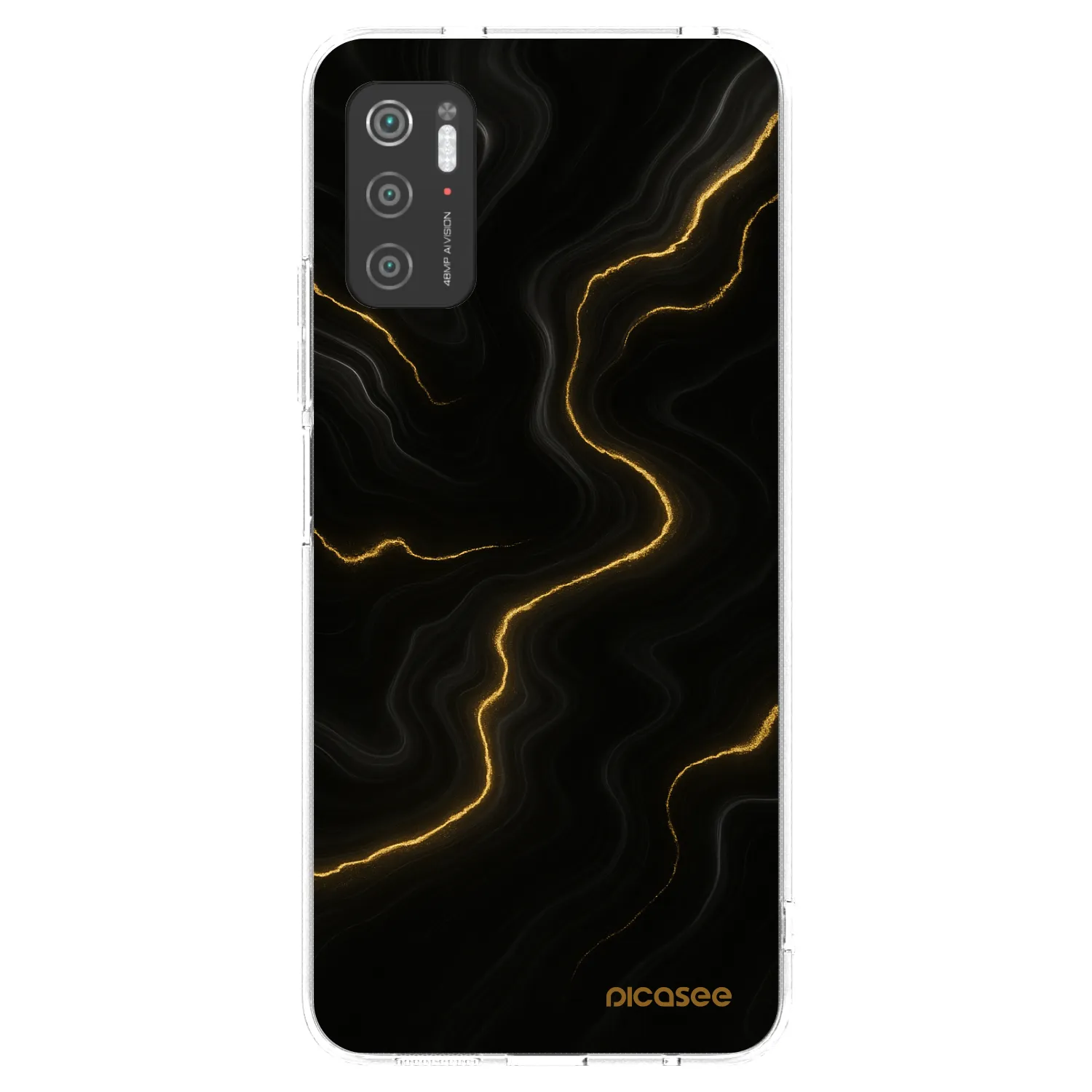 Picasee silikónový prehľadný obal pre Xiaomi Poco M3 Pro 5G - Thunder