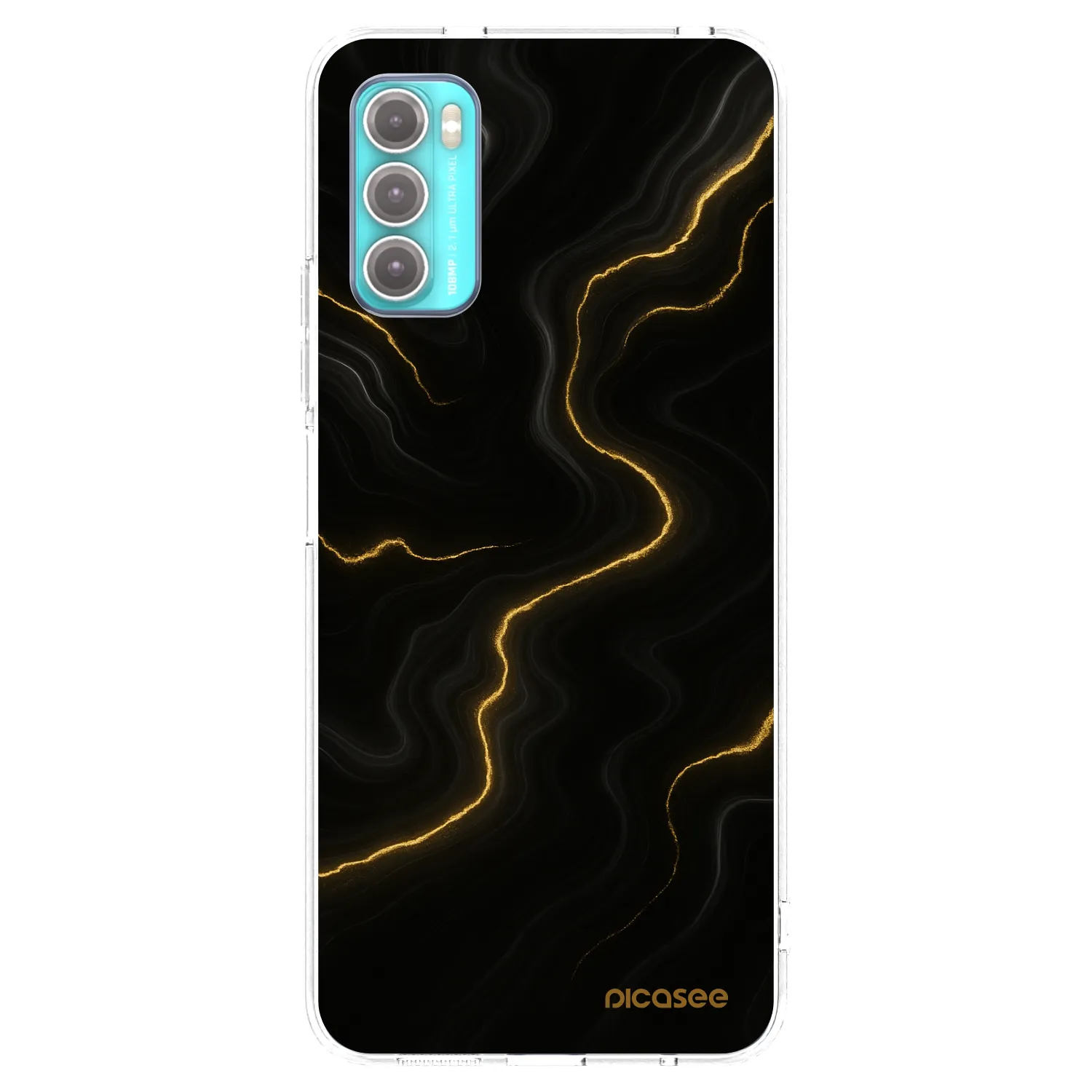 Picasee silikónový prehľadný obal pre Motorola Moto G60 - Thunder