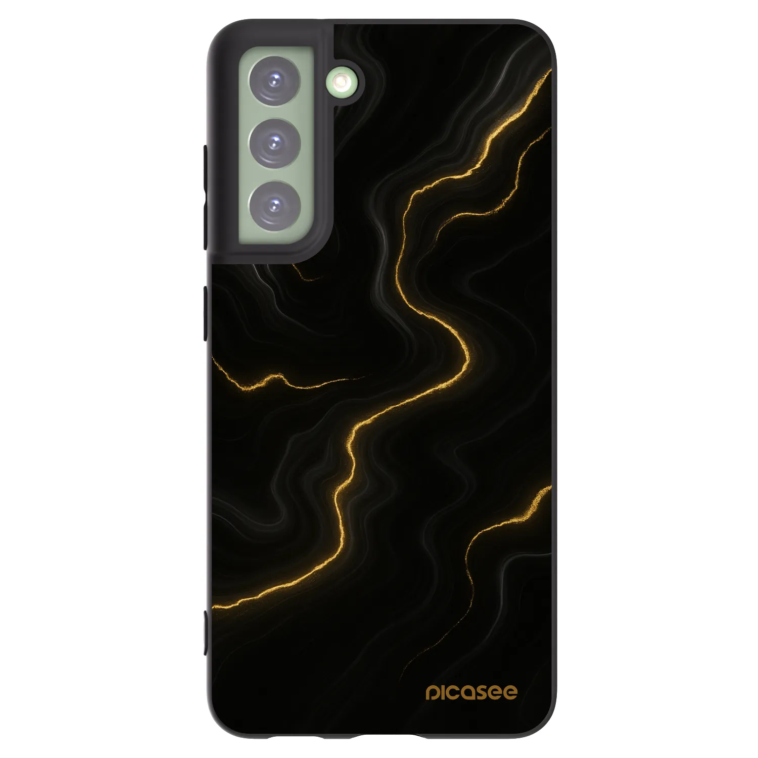 Picasee silikónový čierny obal pre Samsung Galaxy S21 FE 5G - Thunder