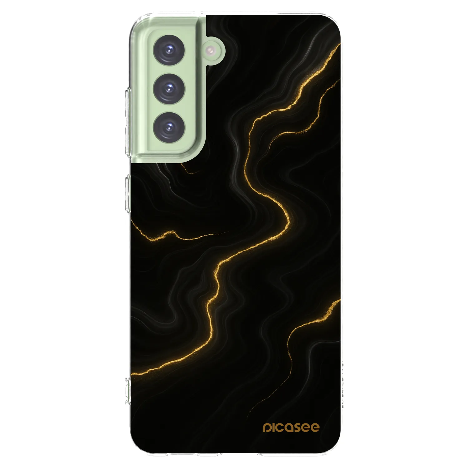 Picasee silikónový prehľadný obal pre Samsung Galaxy S21 FE 5G - Thunder