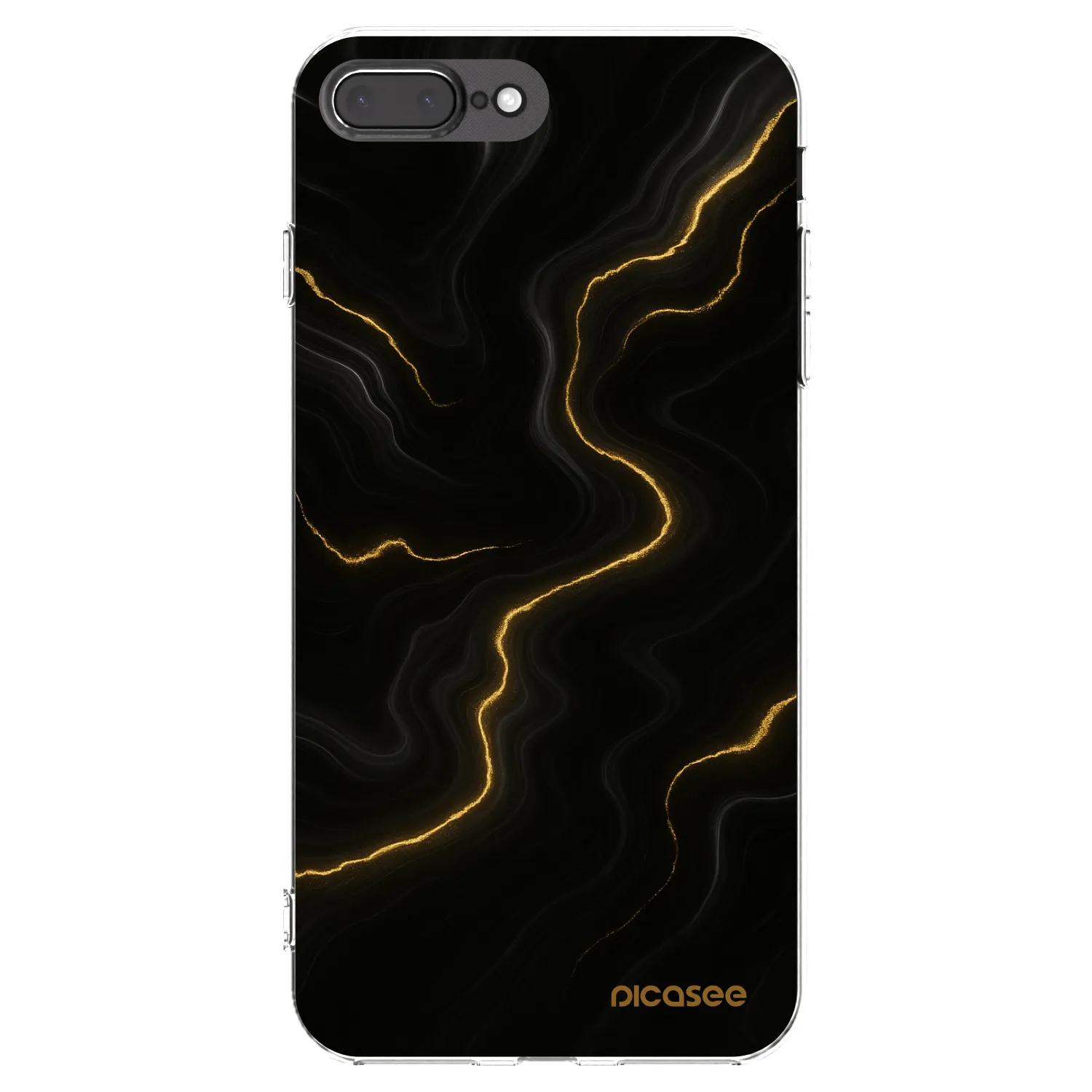 Silikónový prehľadný obal pre Apple iPhone 7 Plus - Thunder