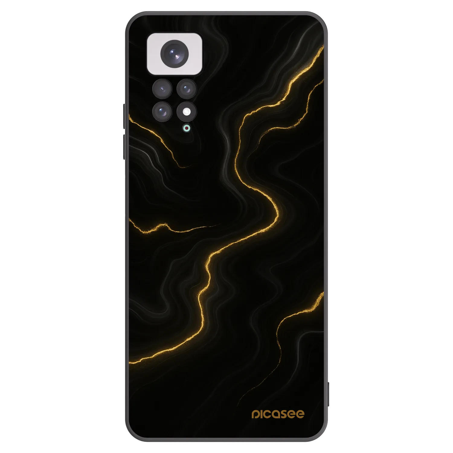 Picasee silikónový čierny obal pre Xiaomi Redmi Note 11 - Thunder