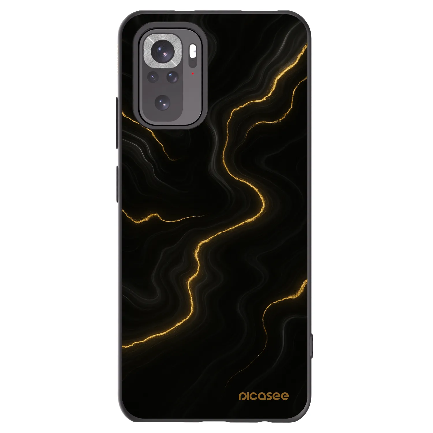 Picasee silikónový čierny obal pre Xiaomi Redmi Note 11S 4G - Thunder