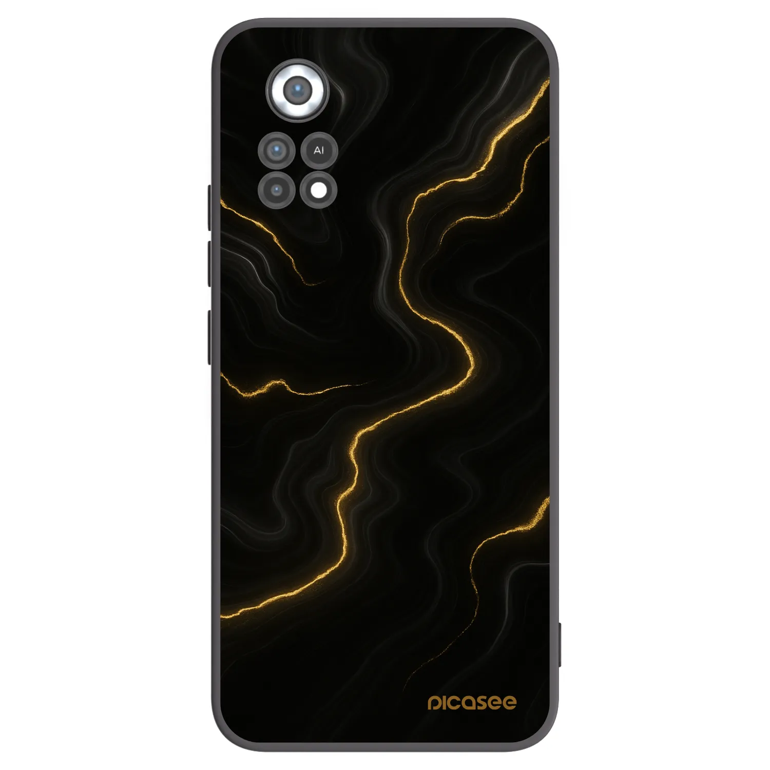 Picasee silikónový čierny obal pre Xiaomi Poco X4 Pro 5G - Thunder