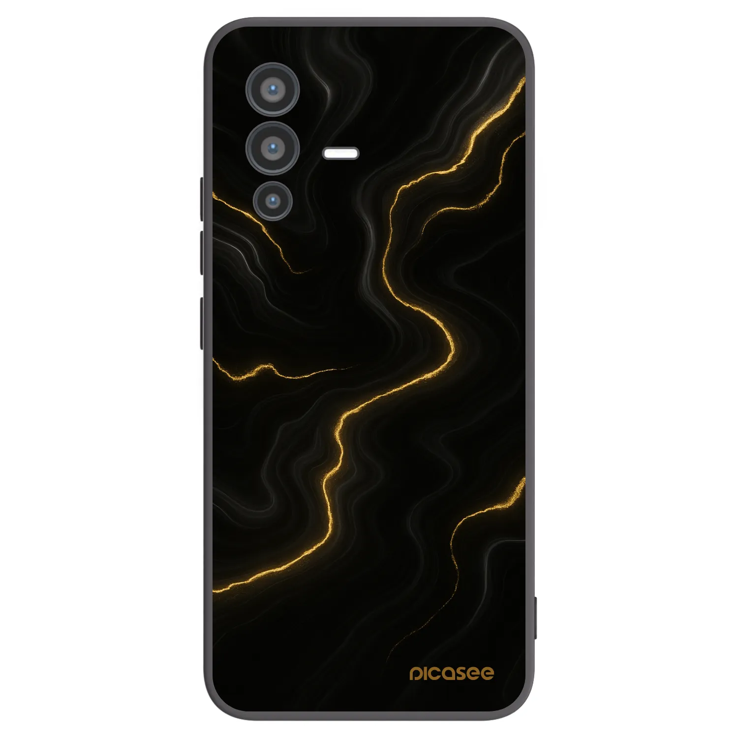 Picasee silikónový čierny obal pre Vivo V23 5G - Thunder