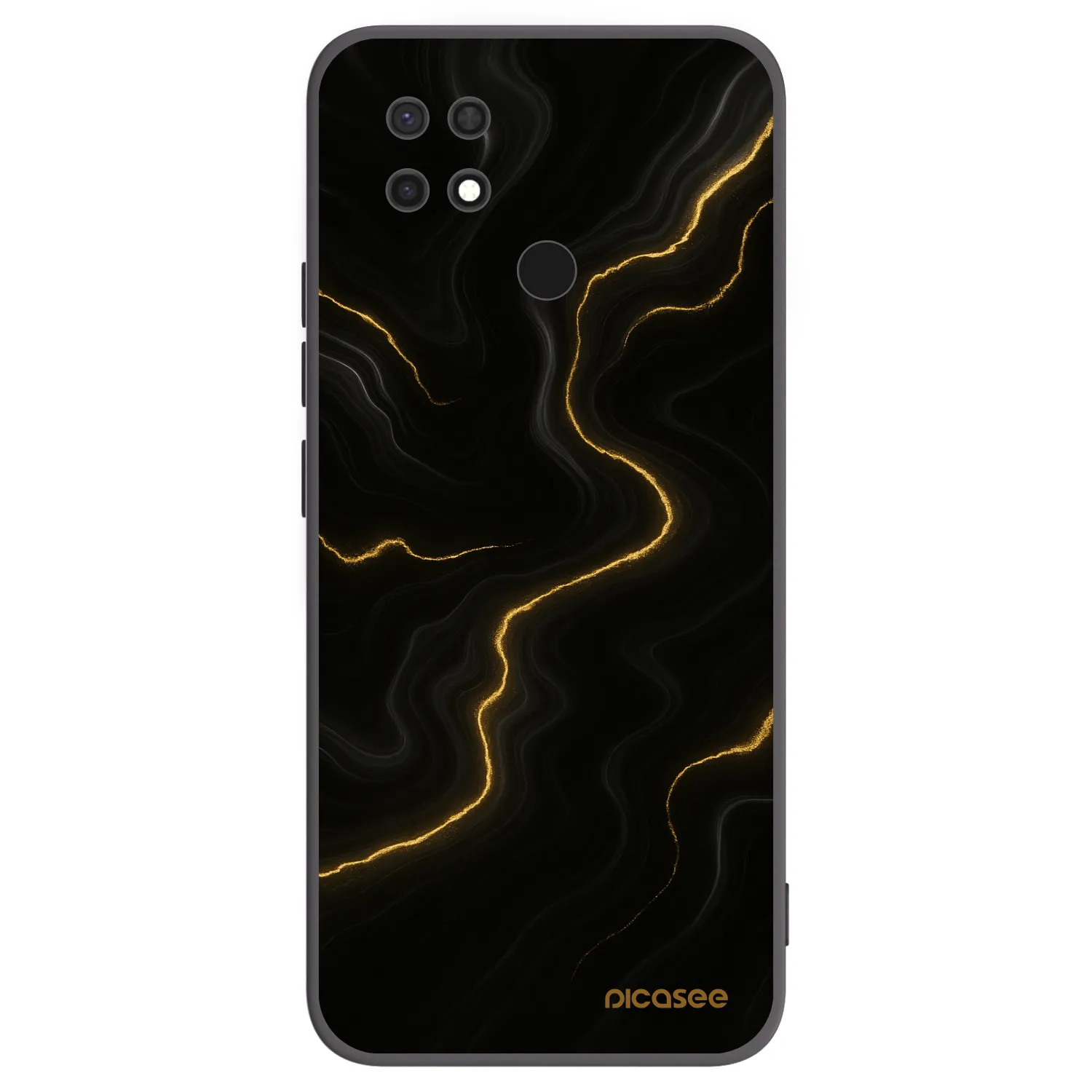 Picasee silikónový čierny obal pre Xiaomi Redmi 10C - Thunder