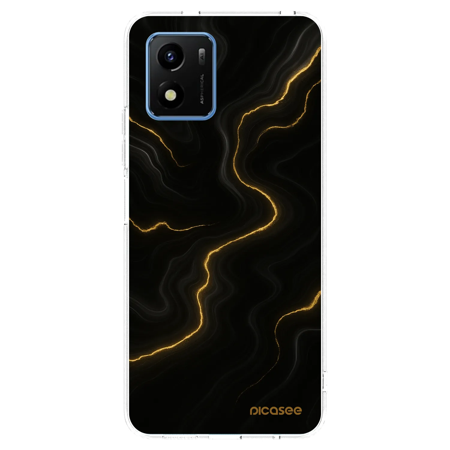 Picasee silikónový prehľadný obal pre Vivo Y01 - Thunder