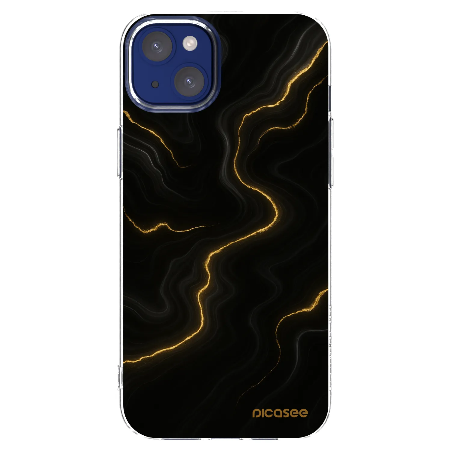 Picasee silikónový prehľadný obal pre Apple iPhone 14 Plus - Thunder