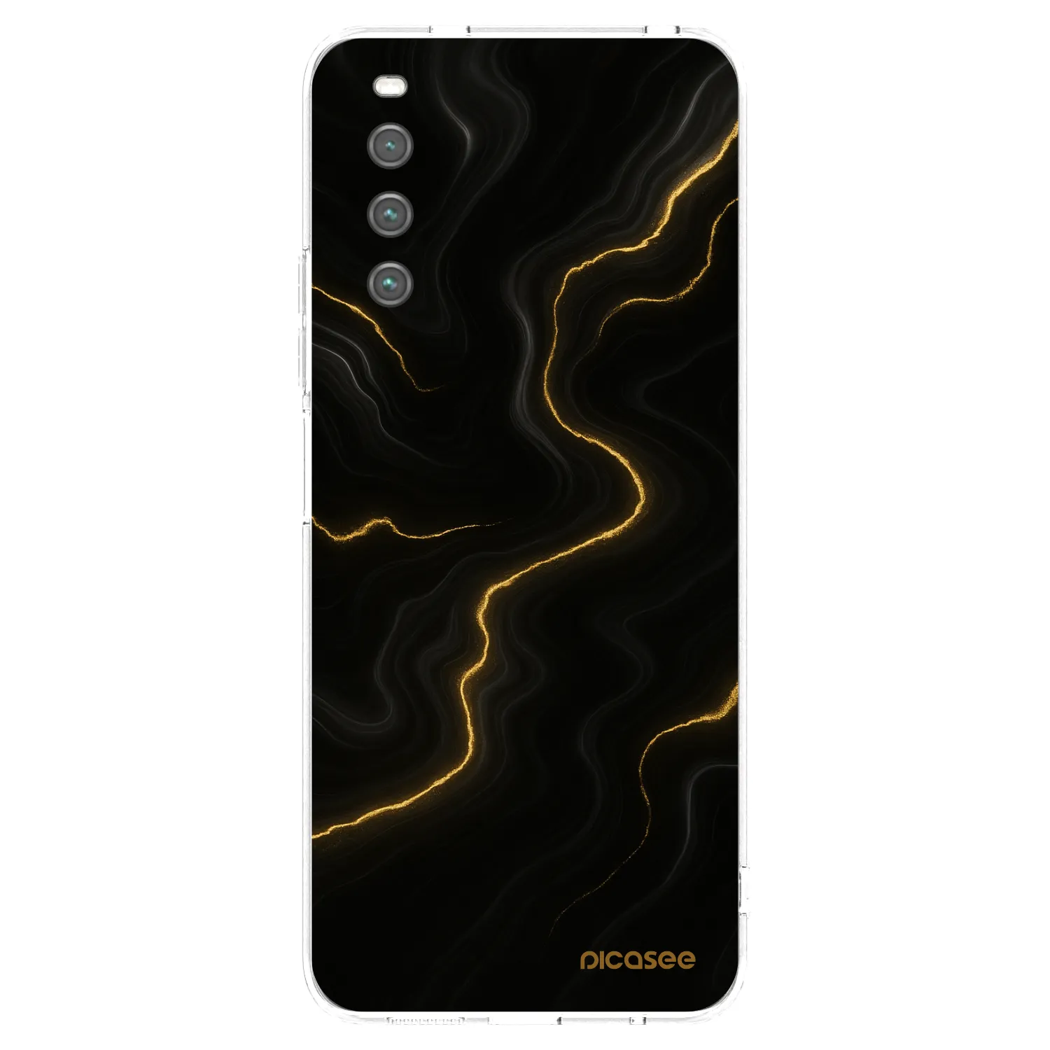 Picasee silikónový prehľadný obal pre Sony Xperia 10 IV 5G - Thunder