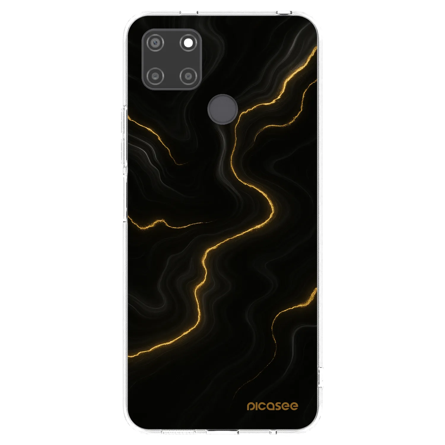 Picasee silikónový prehľadný obal pre Realme C21Y - Thunder