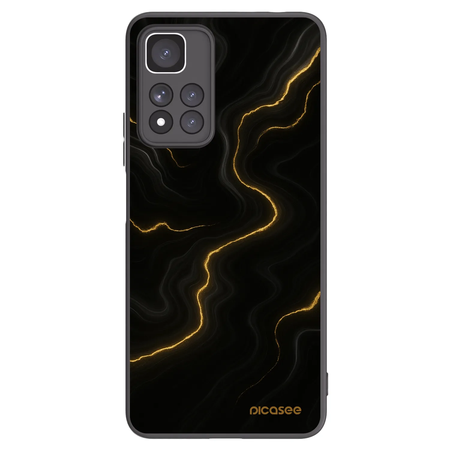Picasee silikónový čierny obal pre Xiaomi Redmi Note 11 Pro+ 5G - Thunder