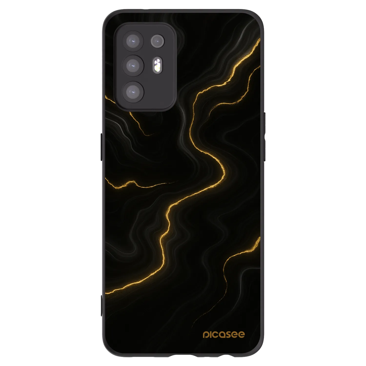 Picasee silikónový čierny obal pre OPPO A94 5G - Thunder