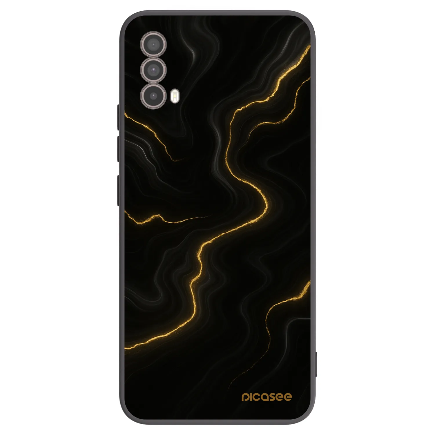 Picasee silikónový čierny obal pre Motorola Moto E40 - Thunder