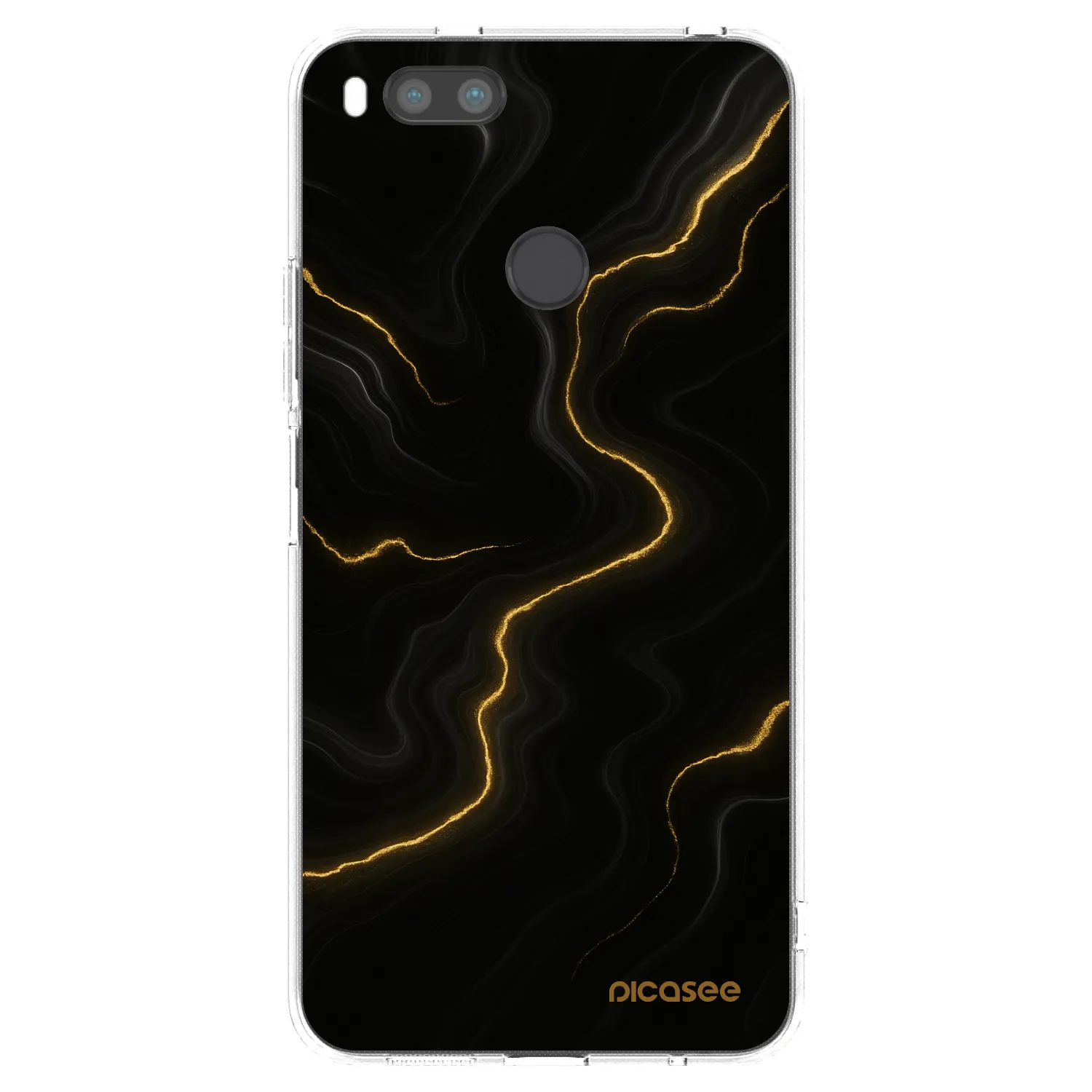 Picasee silikónový prehľadný obal pre Xiaomi Redmi A1 - Thunder