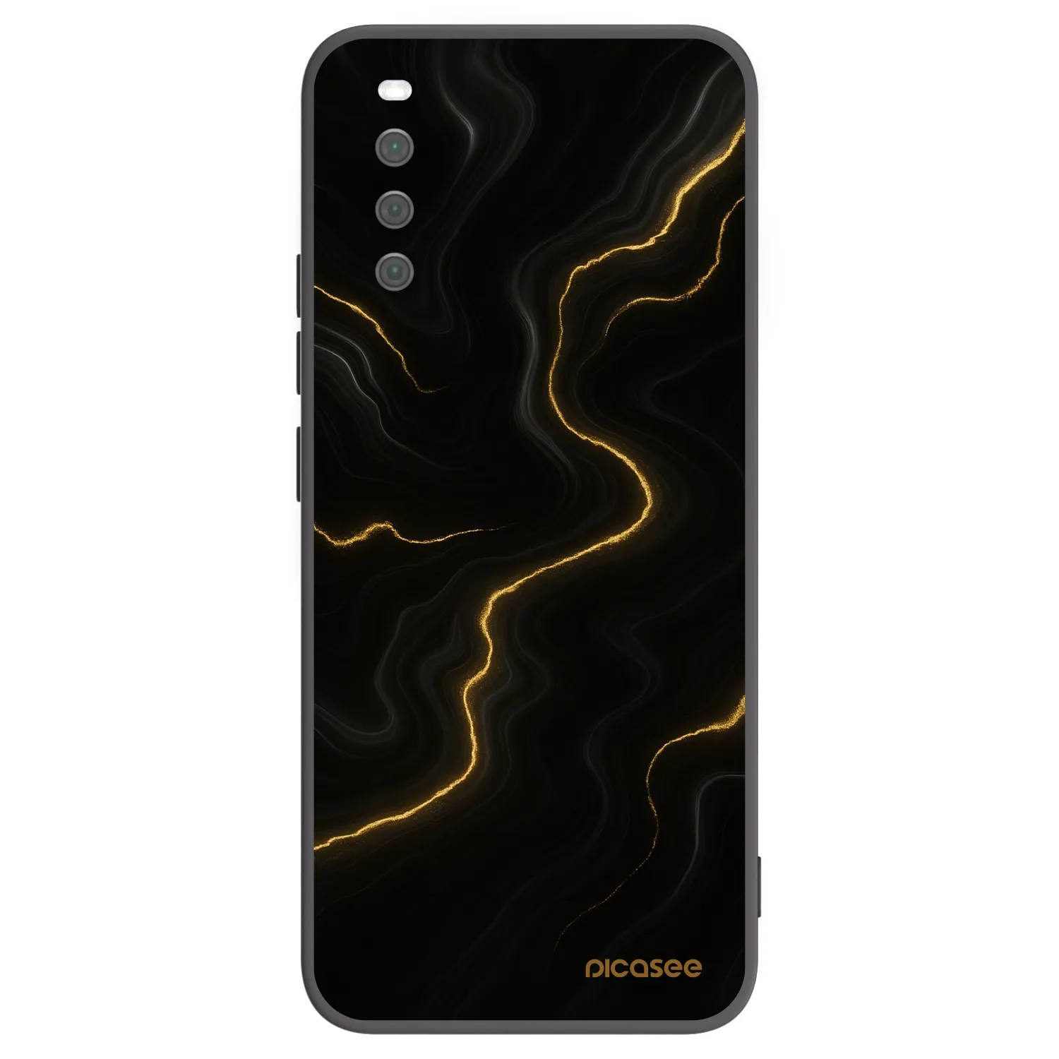 Picasee silikónový čierny obal pre Sony Xperia 10 III - Thunder