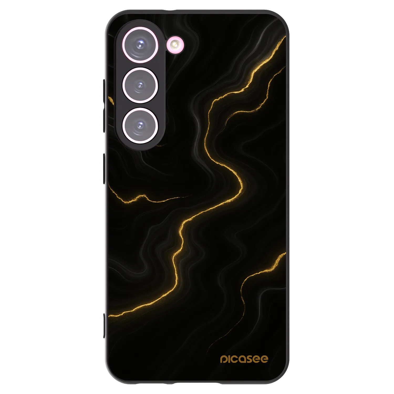 Picasee silikónový čierny obal pre Samsung Galaxy S23 5G - Thunder