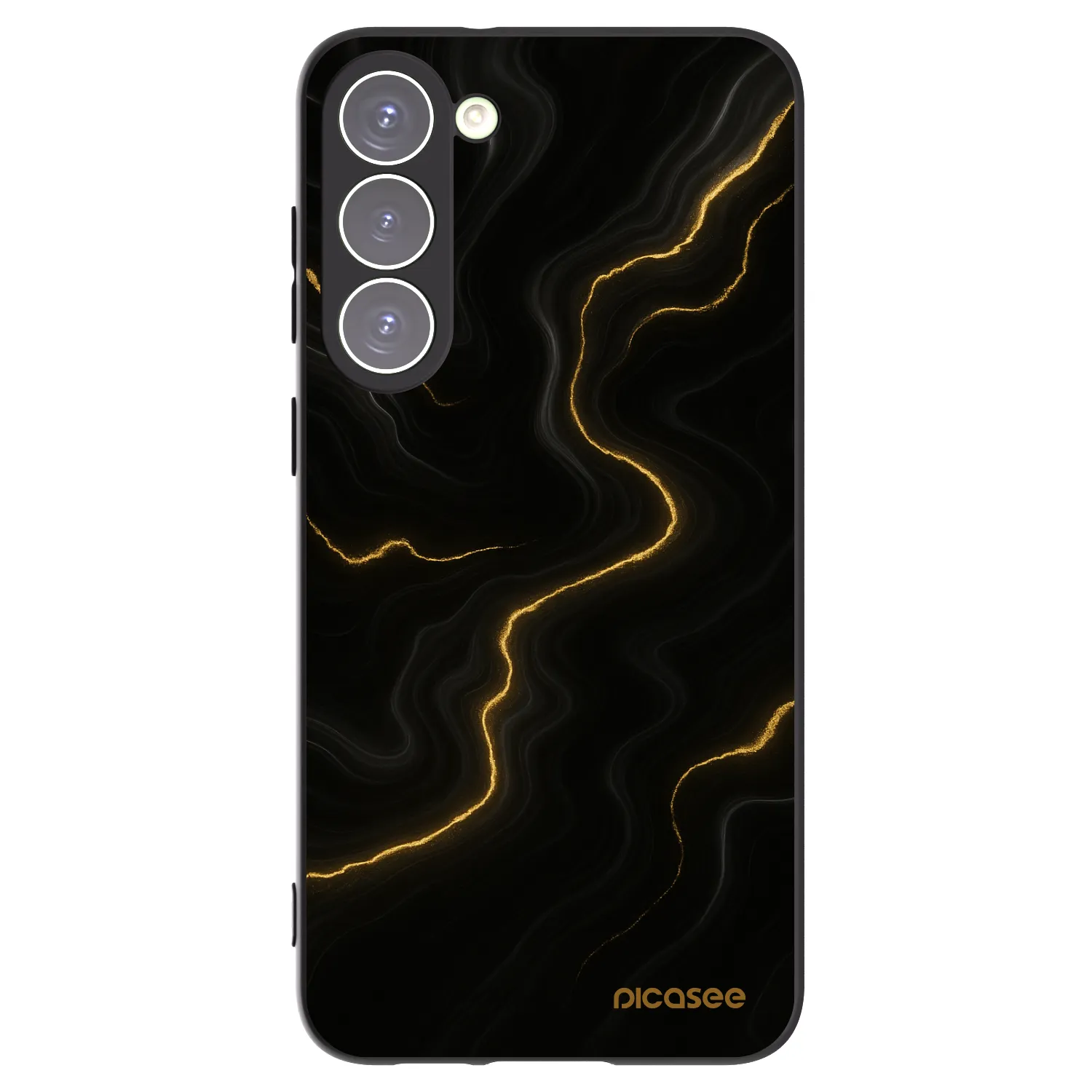 Picasee silikónový čierny obal pre Samsung Galaxy S23+ 5G - Thunder