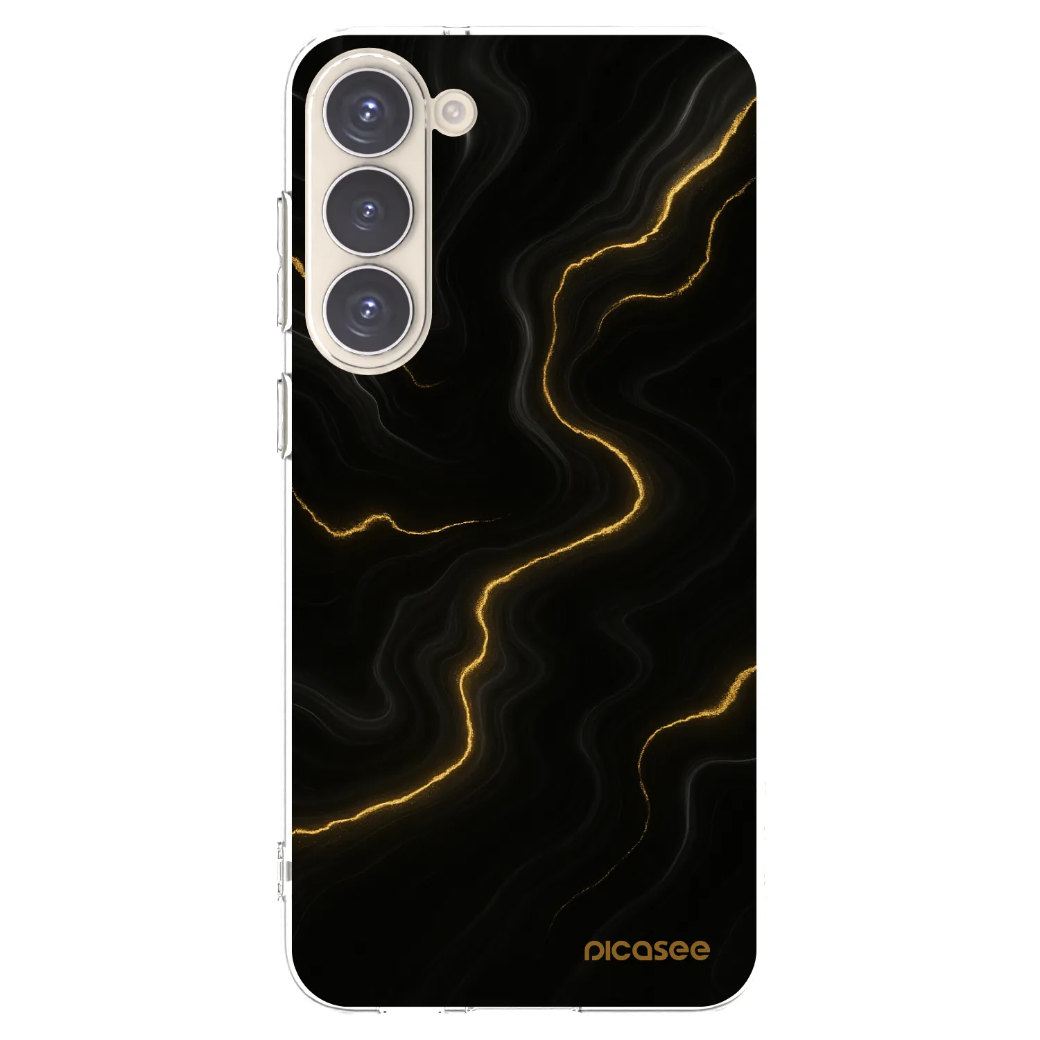 Picasee silikónový prehľadný obal pre Samsung Galaxy S23+ 5G - Thunder