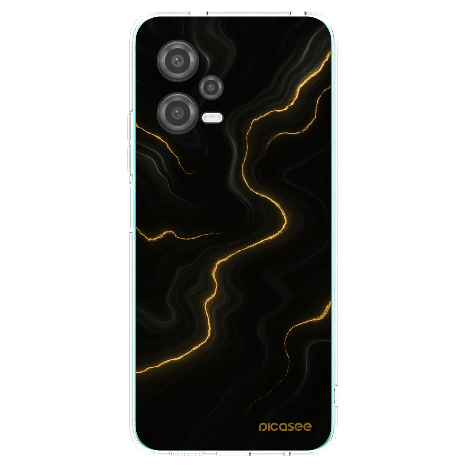 Picasee silikónový prehľadný obal pre Xiaomi Poco X5 - Thunder