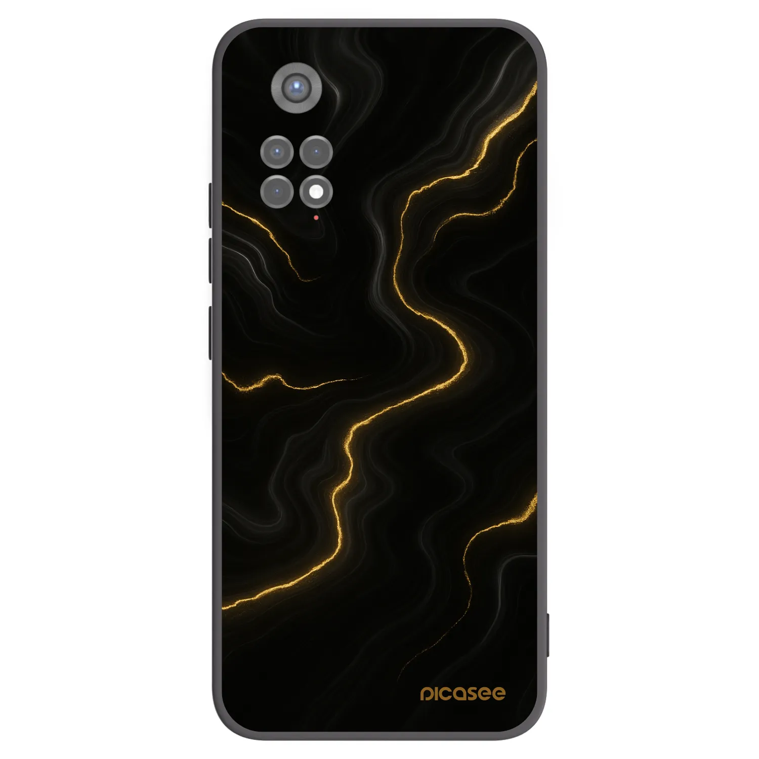 Picasee silikónový čierny obal pre Xiaomi Redmi Note 11S 5G - Thunder