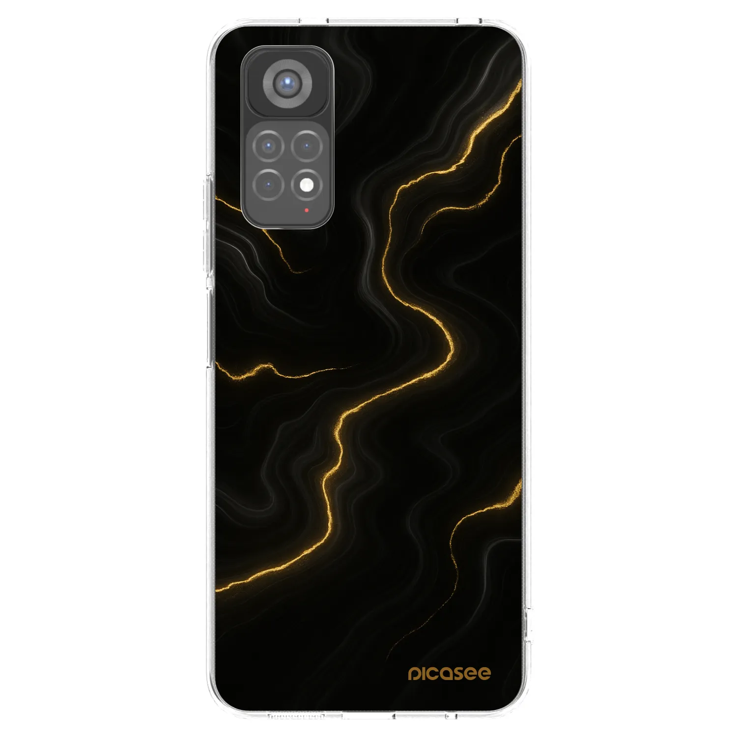Picasee silikónový prehľadný obal pre Xiaomi Redmi Note 11S 5G - Thunder