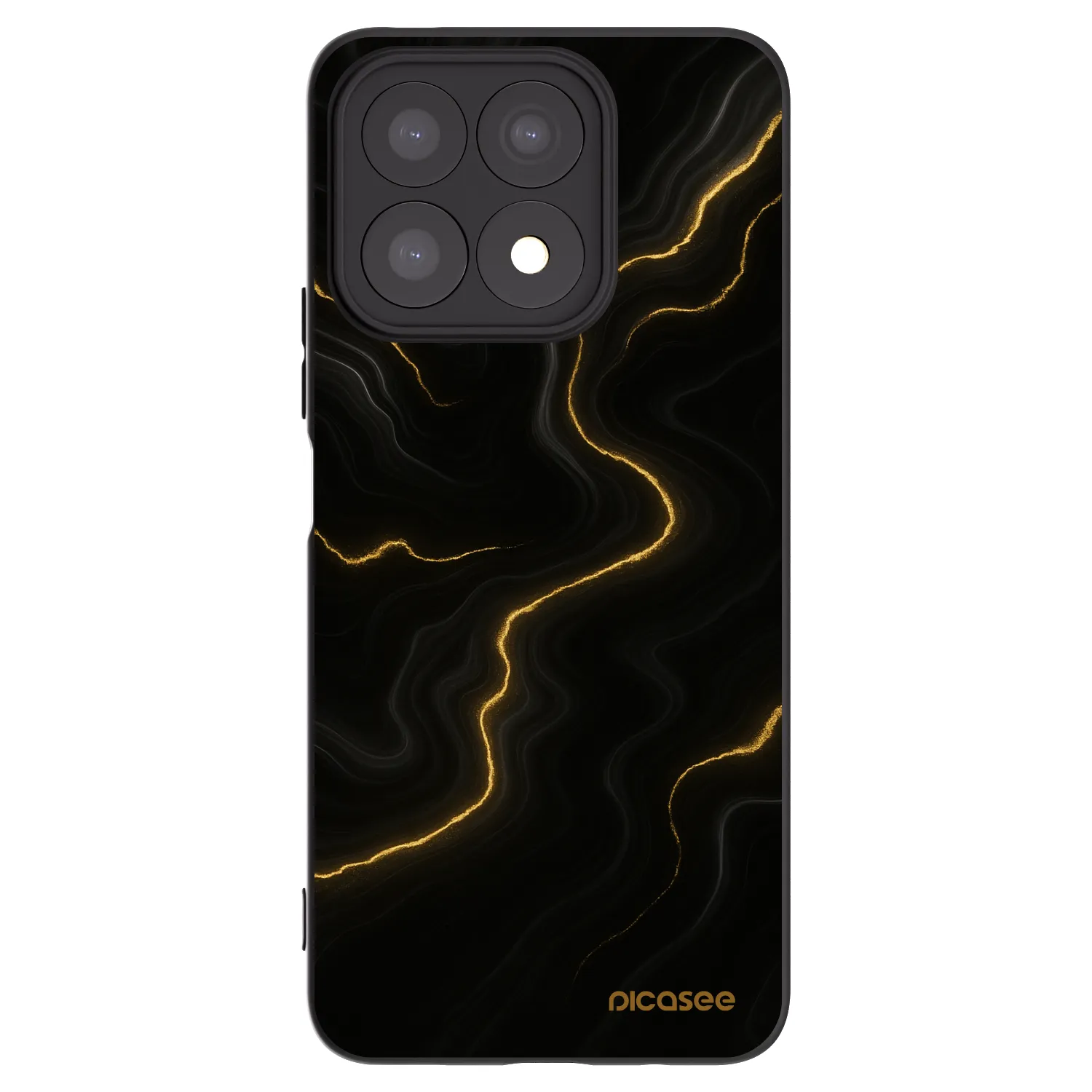 Picasee silikónový čierny obal pre Honor X8a - Thunder