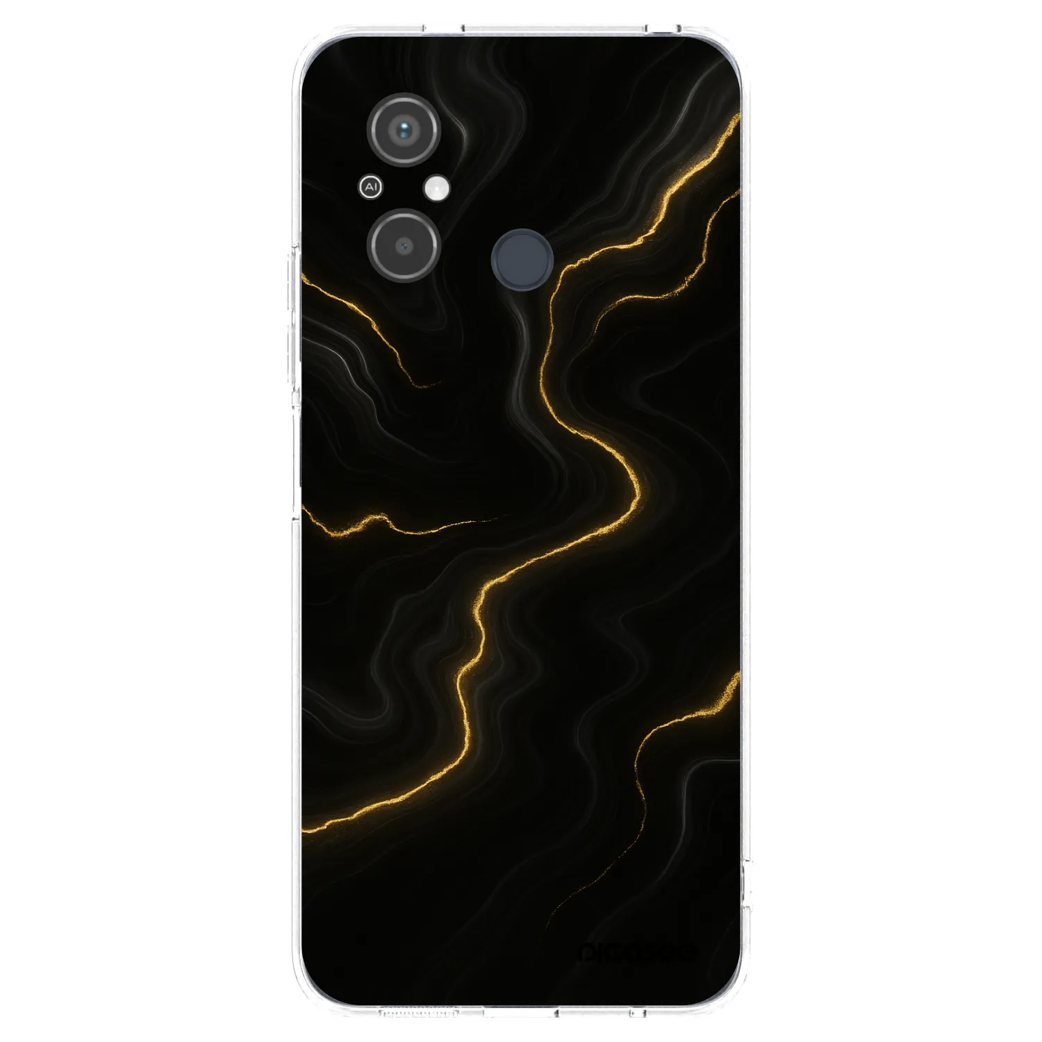 Picasee silikónový prehľadný obal pre Xiaomi Redmi 12C - Thunder