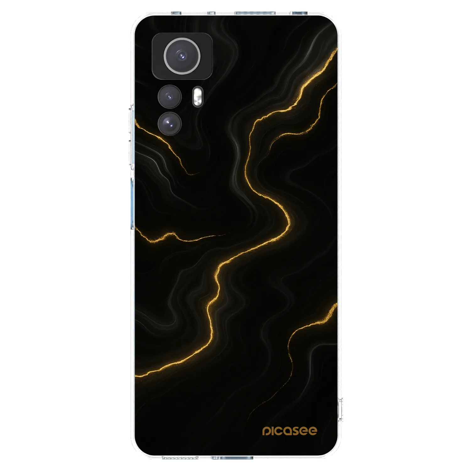 Picasee silikónový prehľadný obal pre Xiaomi Redmi Note 12S - Thunder