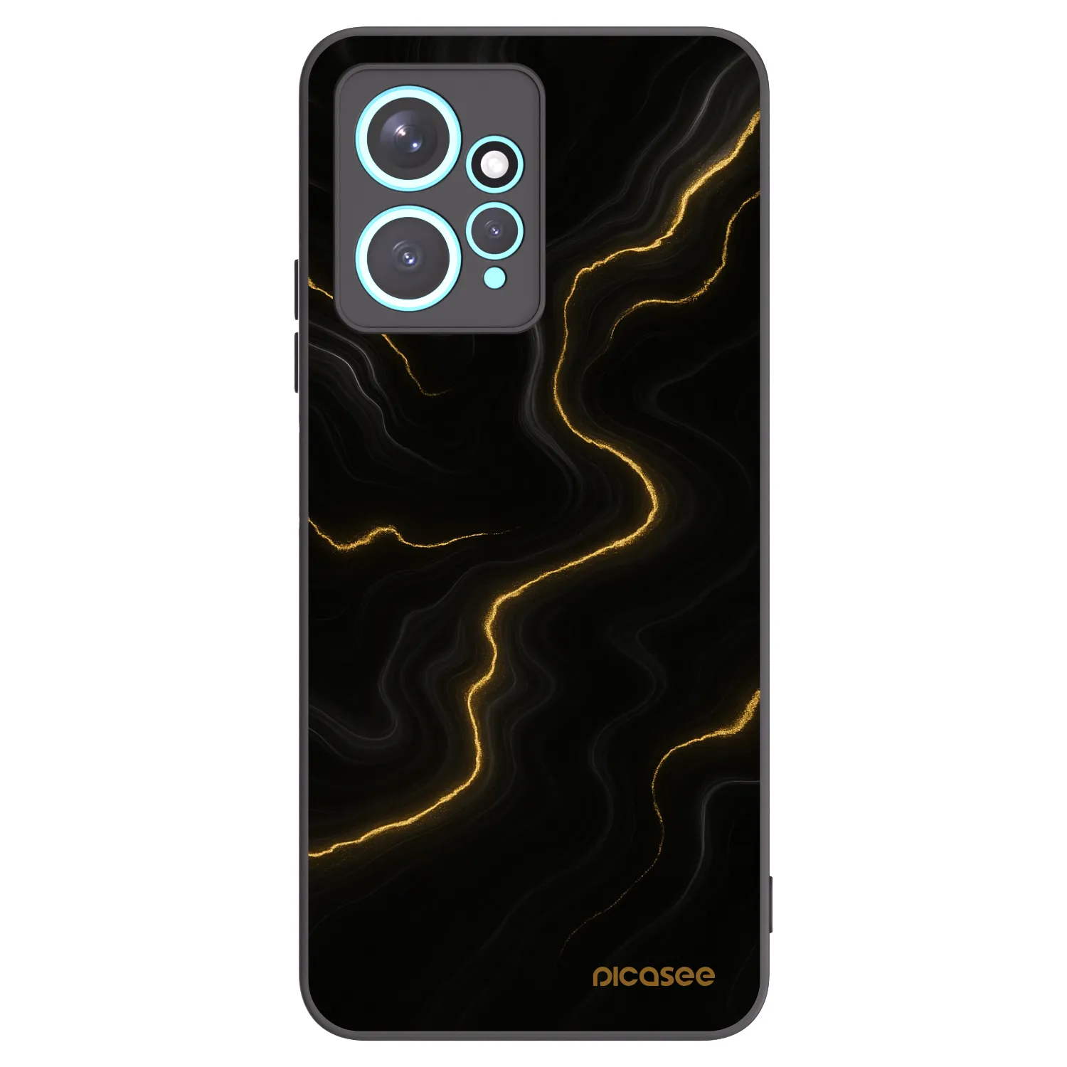 Picasee silikónový čierny obal pre Xiaomi Redmi Note 12 4G - Thunder