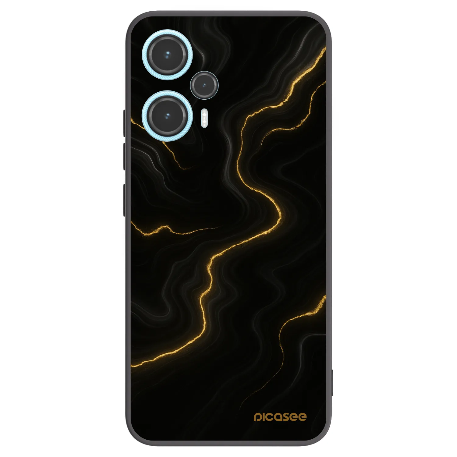 Picasee silikónový čierny obal pre Xiaomi Poco F5 - Thunder