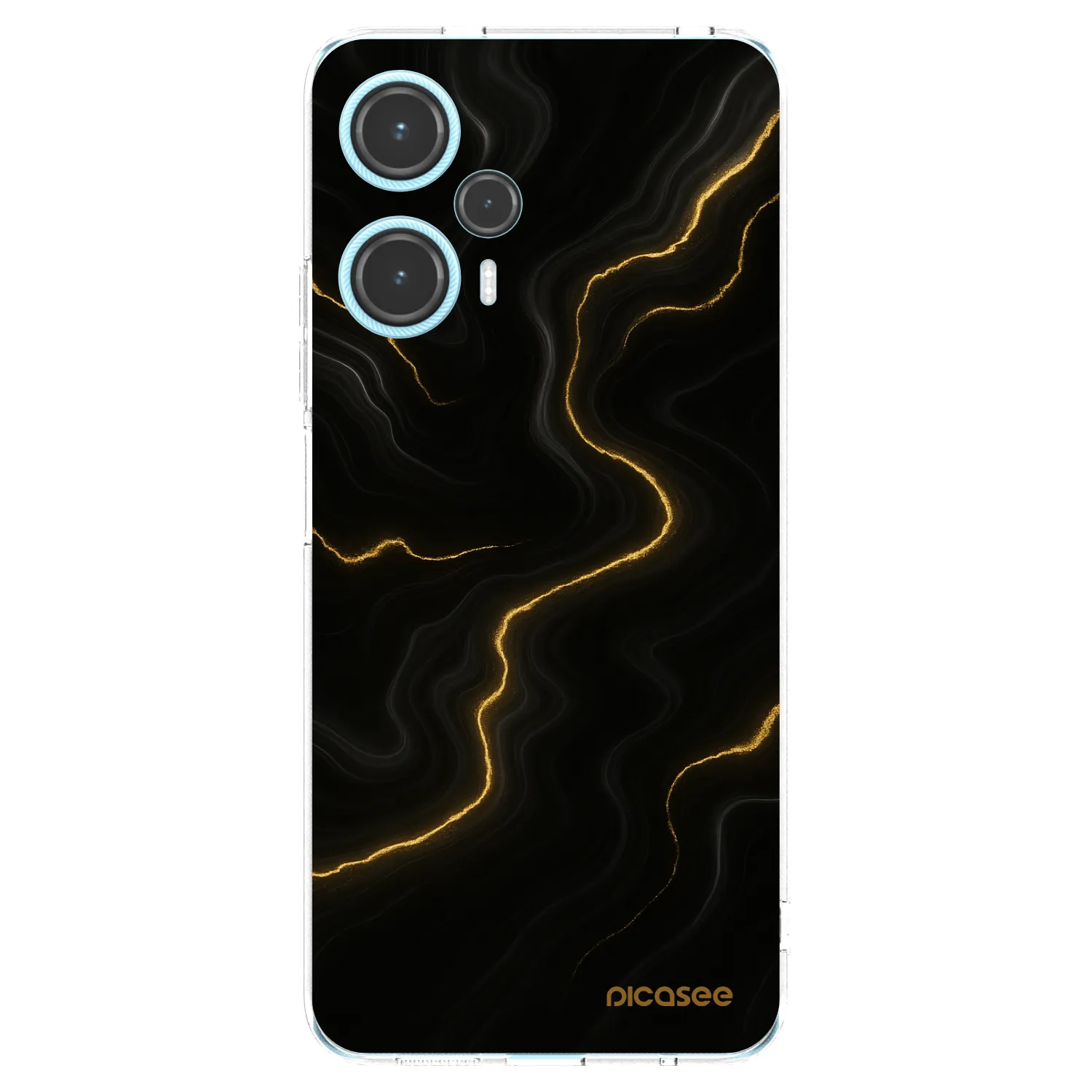 Picasee silikónový prehľadný obal pre Xiaomi Poco F5 - Thunder