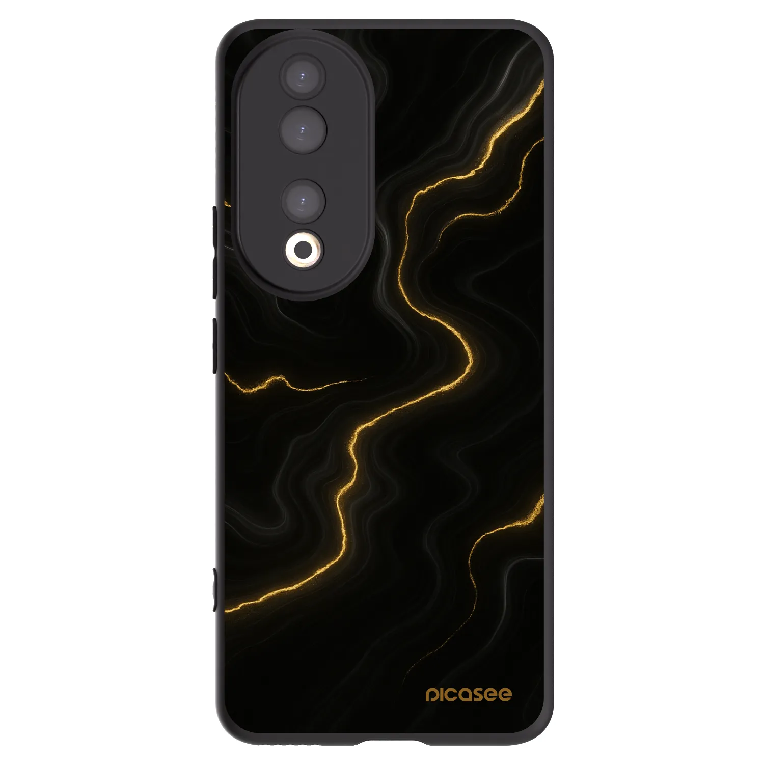 Picasee silikónový čierny obal pre Honor 90 5G - Thunder