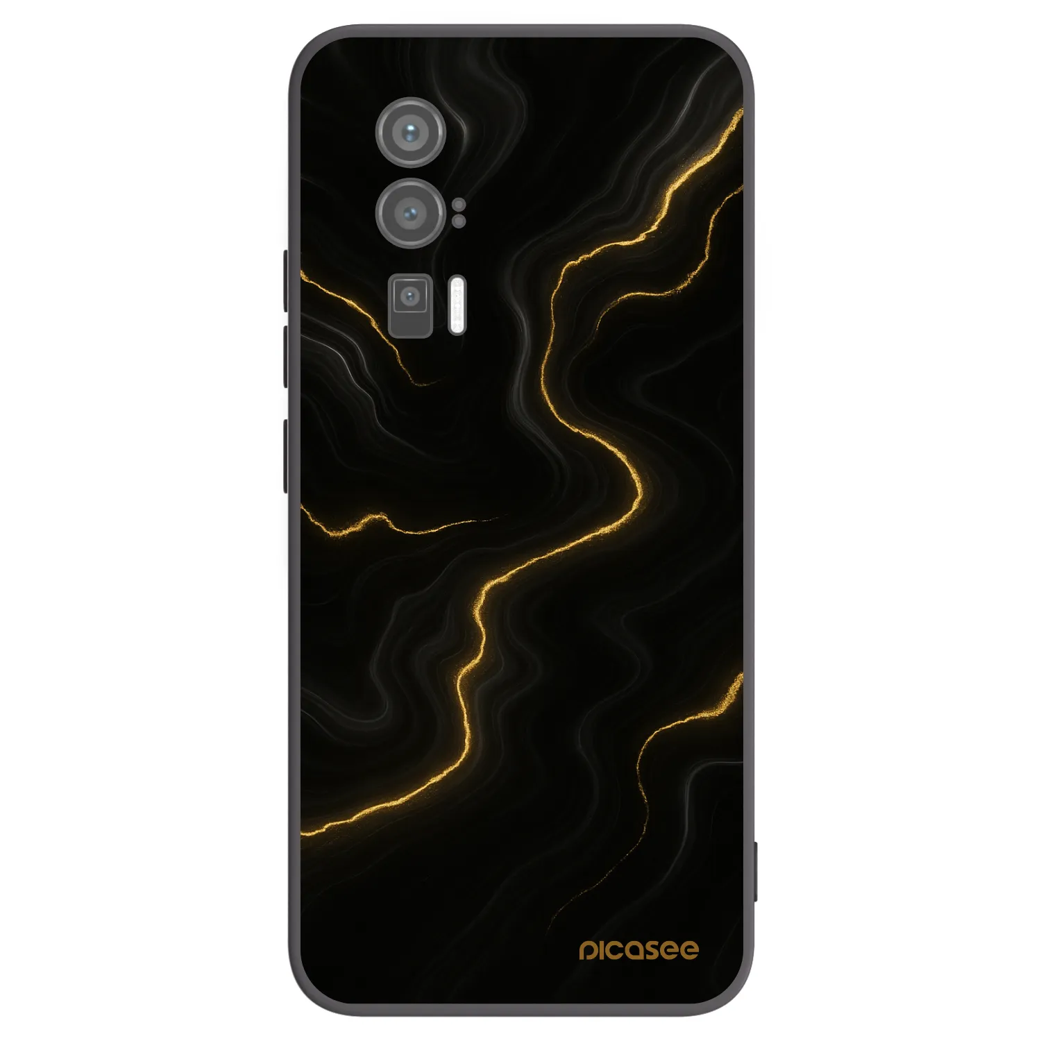 Picasee silikónový čierny obal pre Xiaomi Poco F5 Pro 5G - Thunder
