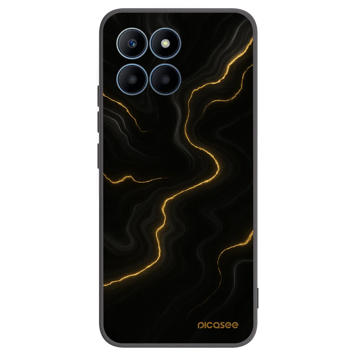 Picasee silikónový čierny obal pre Honor 70 Lite - Thunder
